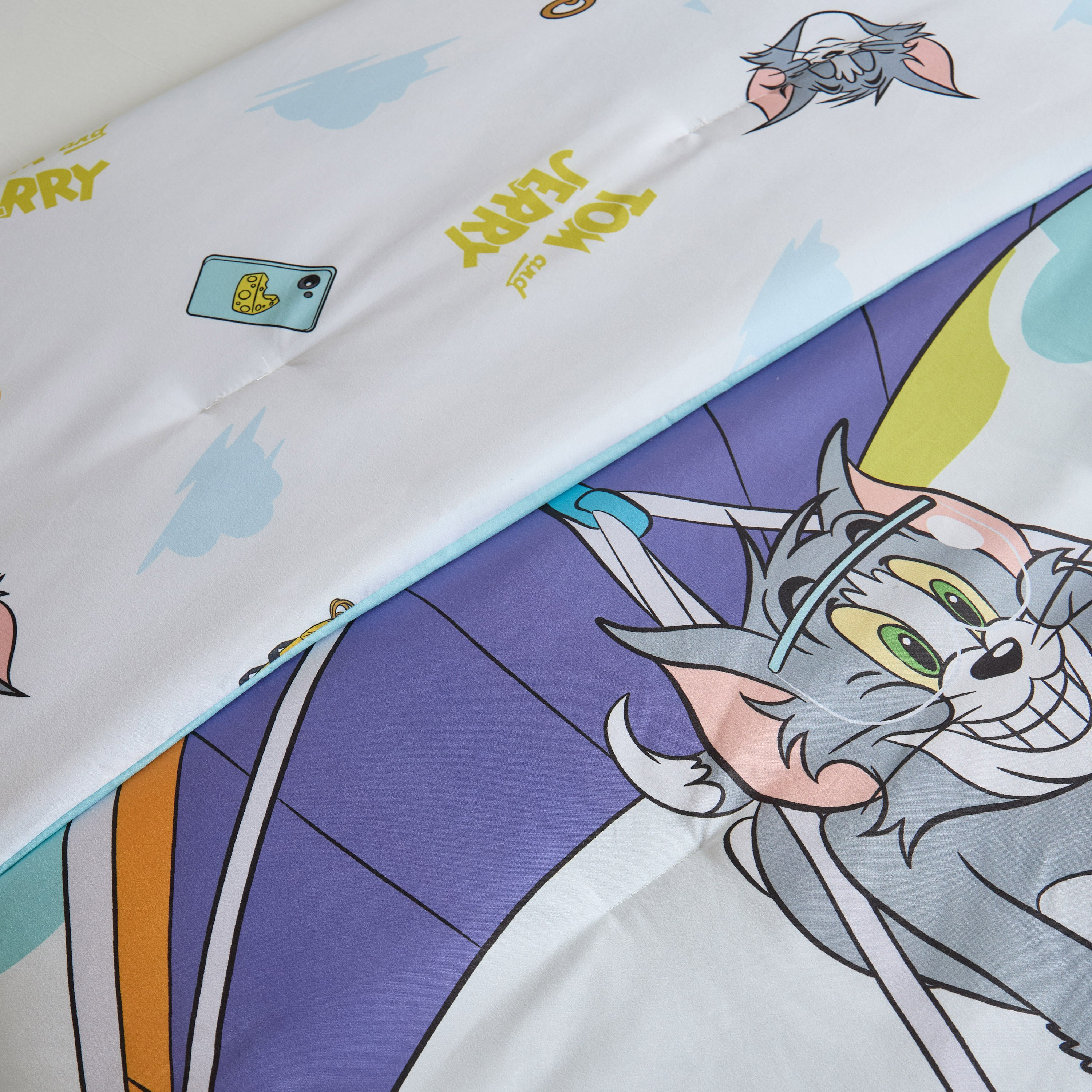 Tom and Jerry 2-Piece Single Comforter Set - 135x220 cm-hbxhomeware-hbxkidsandyouth-image-4