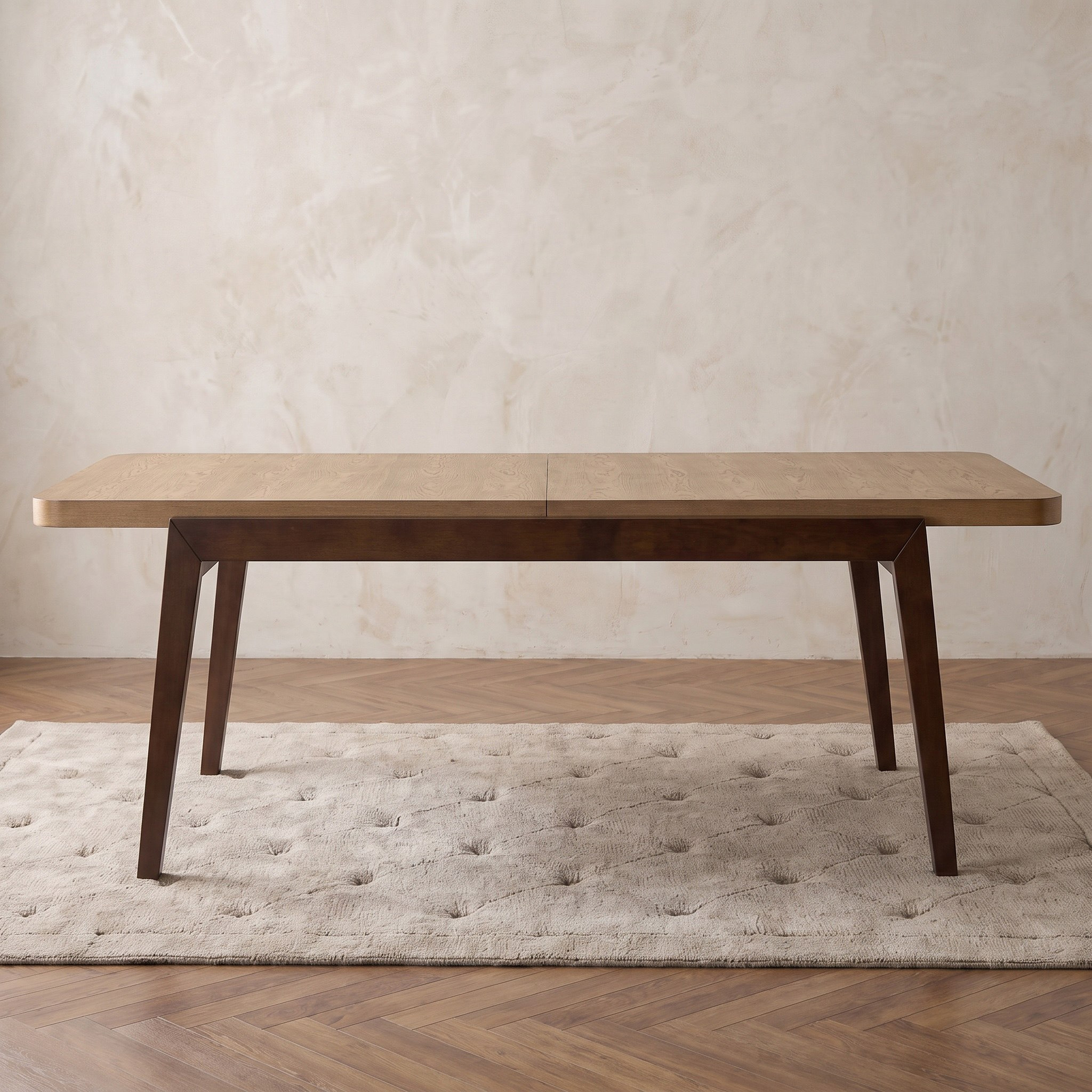 Murphy 6-8 Seater Solid Wood Veneer Extendable Dining Table-hbxdiningroom-diningtablesandsets-diningtables-sixseater-image-3