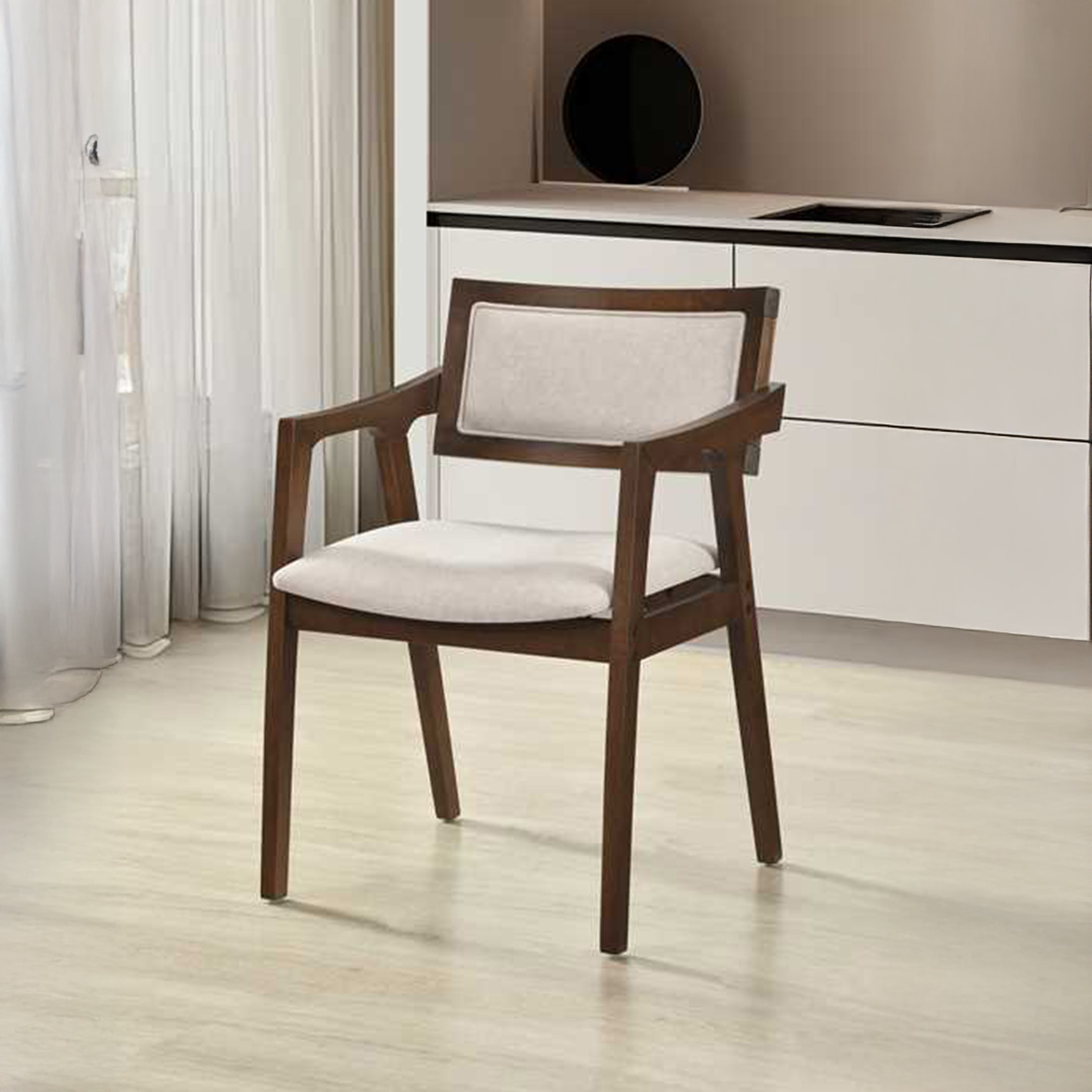 Hazel 6-Seater Solid Wood Veneer Dining Set-hbxfurniture-diningtablesandsets-diningsets-sixseater-image-3