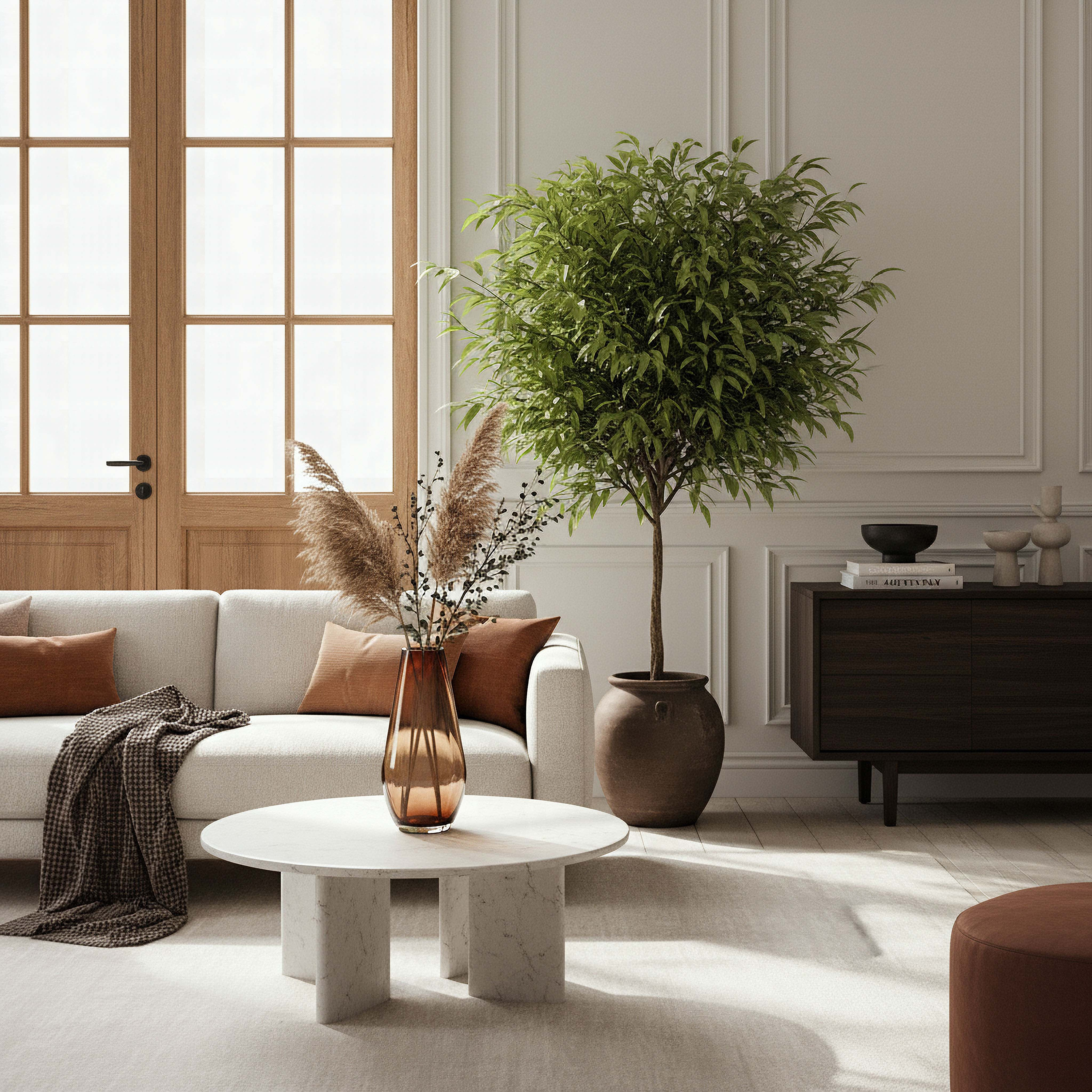 مزهرية ديكور زجاج ثقيل من بيدرو - 16.5×35 سم-hbxbedroom-decorandaccessories-vases-image-3