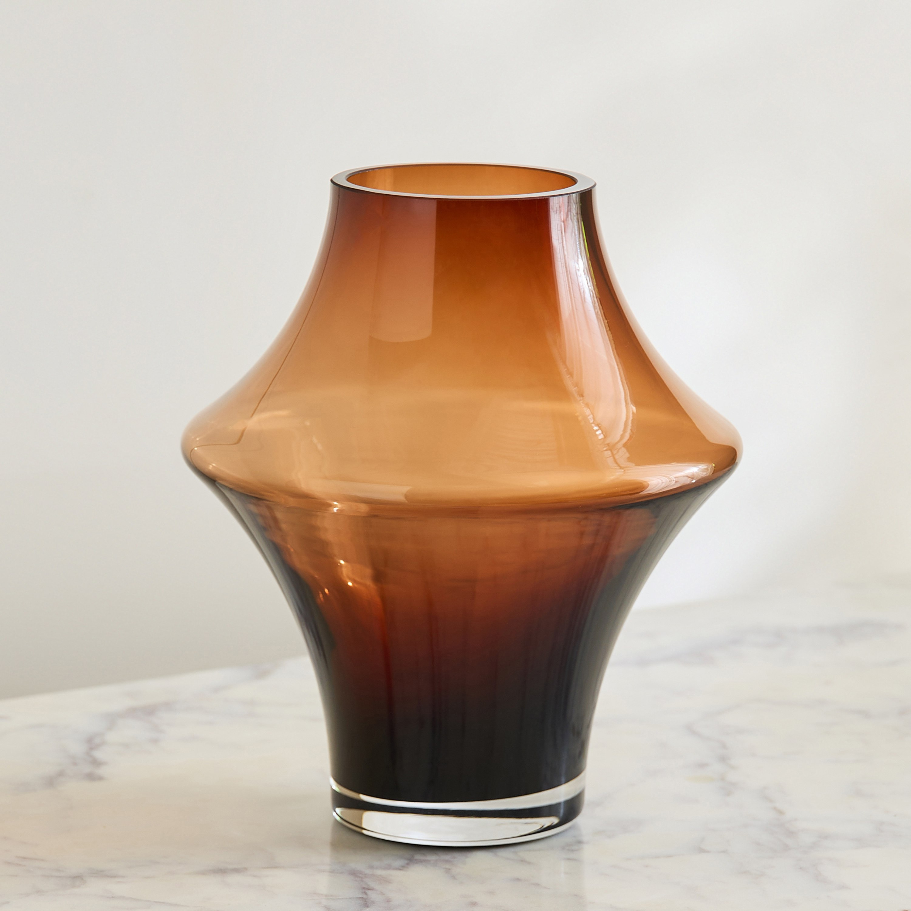 Pedro Heavy Glass Decorative Vase - 17x20.5 cm-hbxbedroom-decorandaccessories-vases-image-5