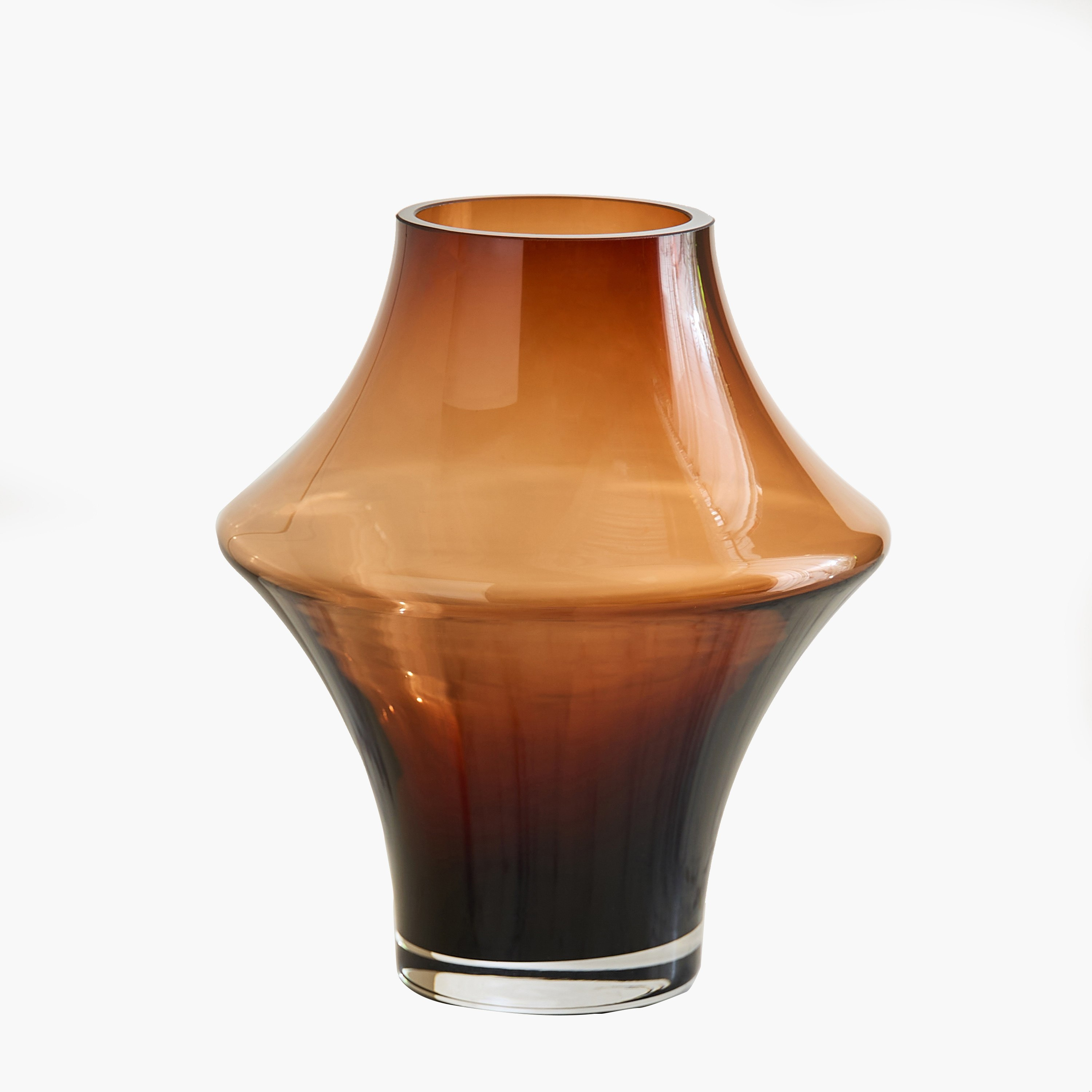 Pedro Heavy Glass Decorative Vase - 17x20.5 cm-hbxbedroom-decorandaccessories-vases-image-8