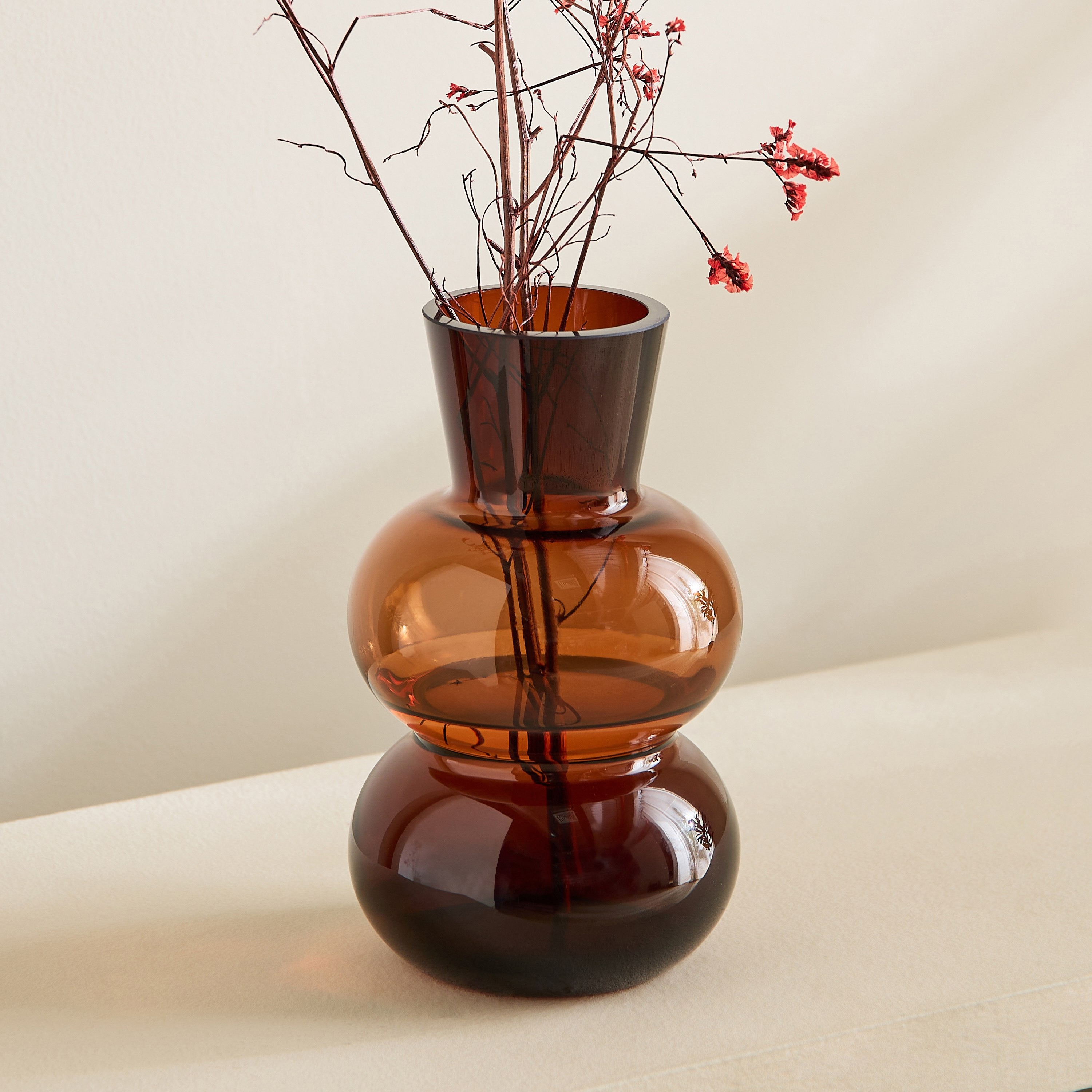 مزهرية زجاج سميك للديكور من بيدرو  - 12x20 سم-hbxbedroom-decorandaccessories-vases-image-4