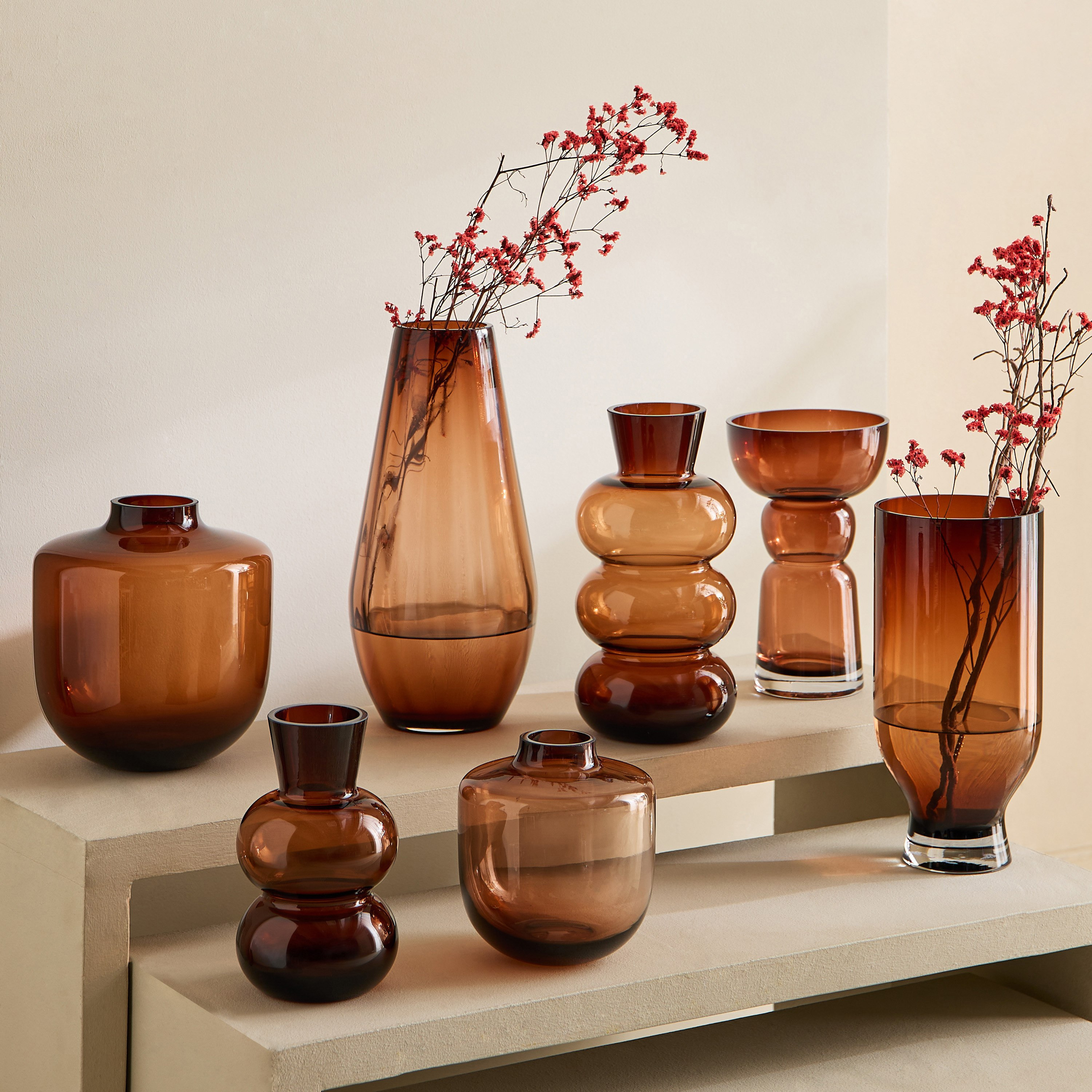 مزهرية زجاج سميك للديكور من بيدرو  - 12x20 سم-hbxbedroom-decorandaccessories-vases-image-7