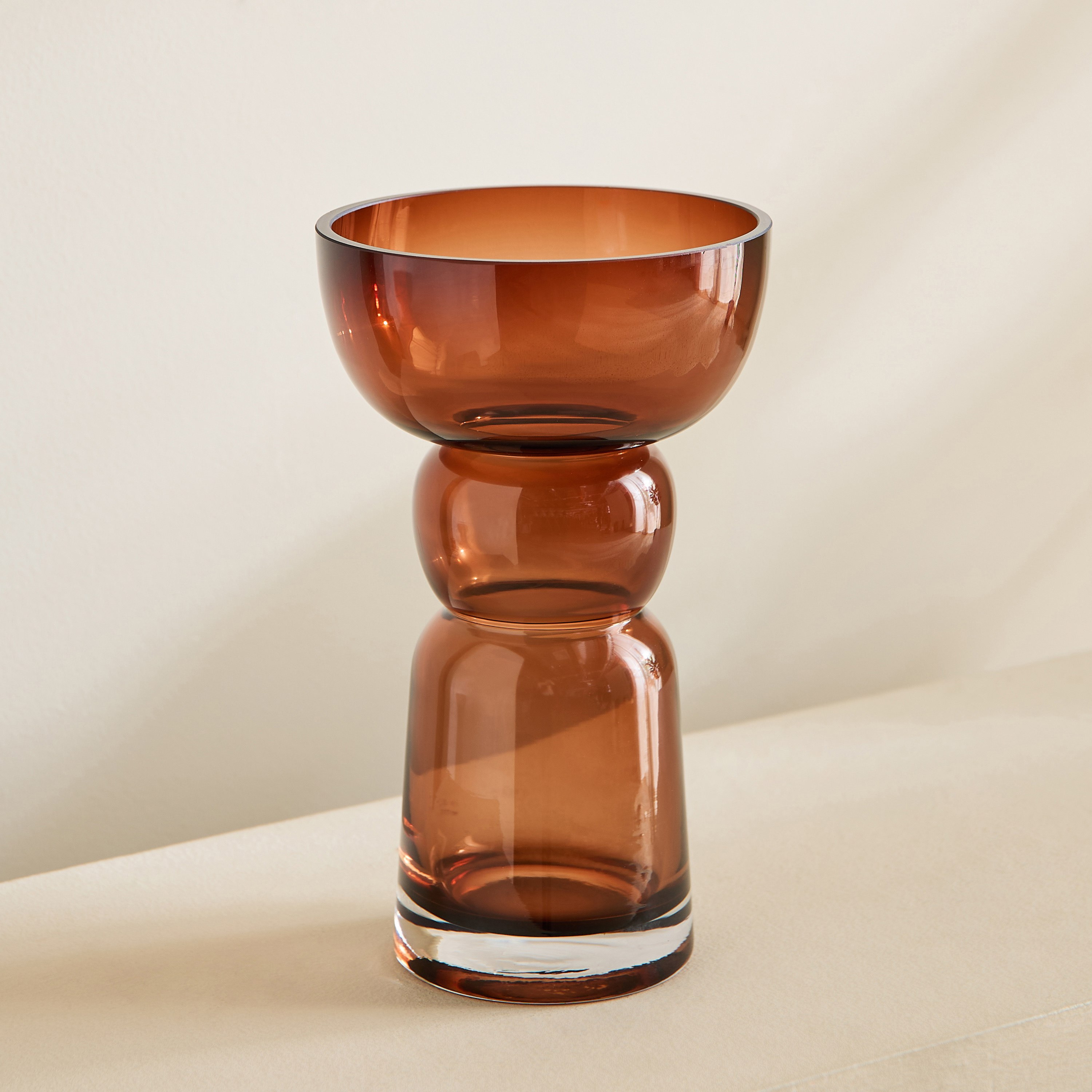 Pedro Decorative Heavy Glass Vase - 15x25 cm-hbxbedroom-decorandaccessories-vases-image-5
