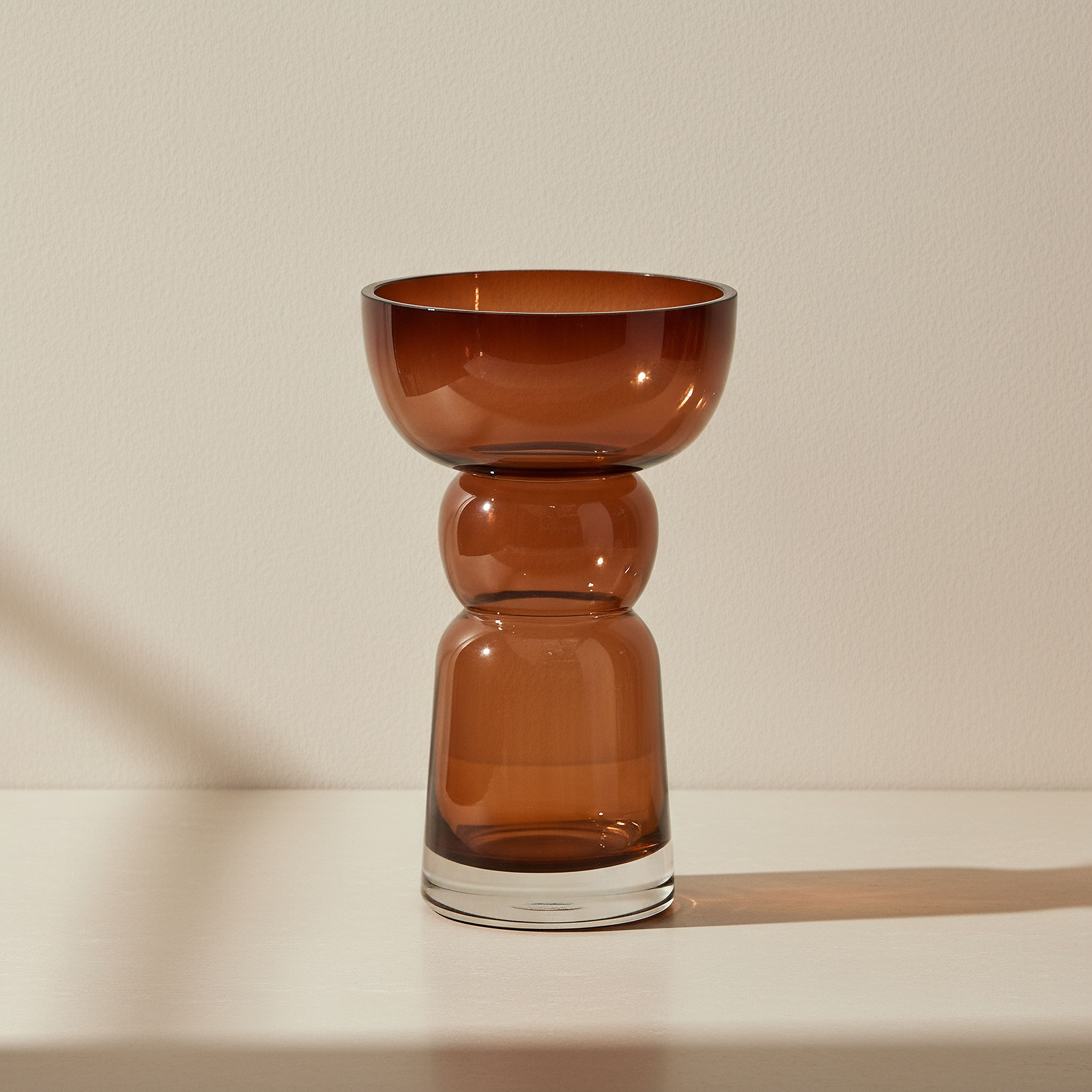 Pedro Decorative Heavy Glass Vase - 15x25 cm-hbxbedroom-decorandaccessories-vases-image-1