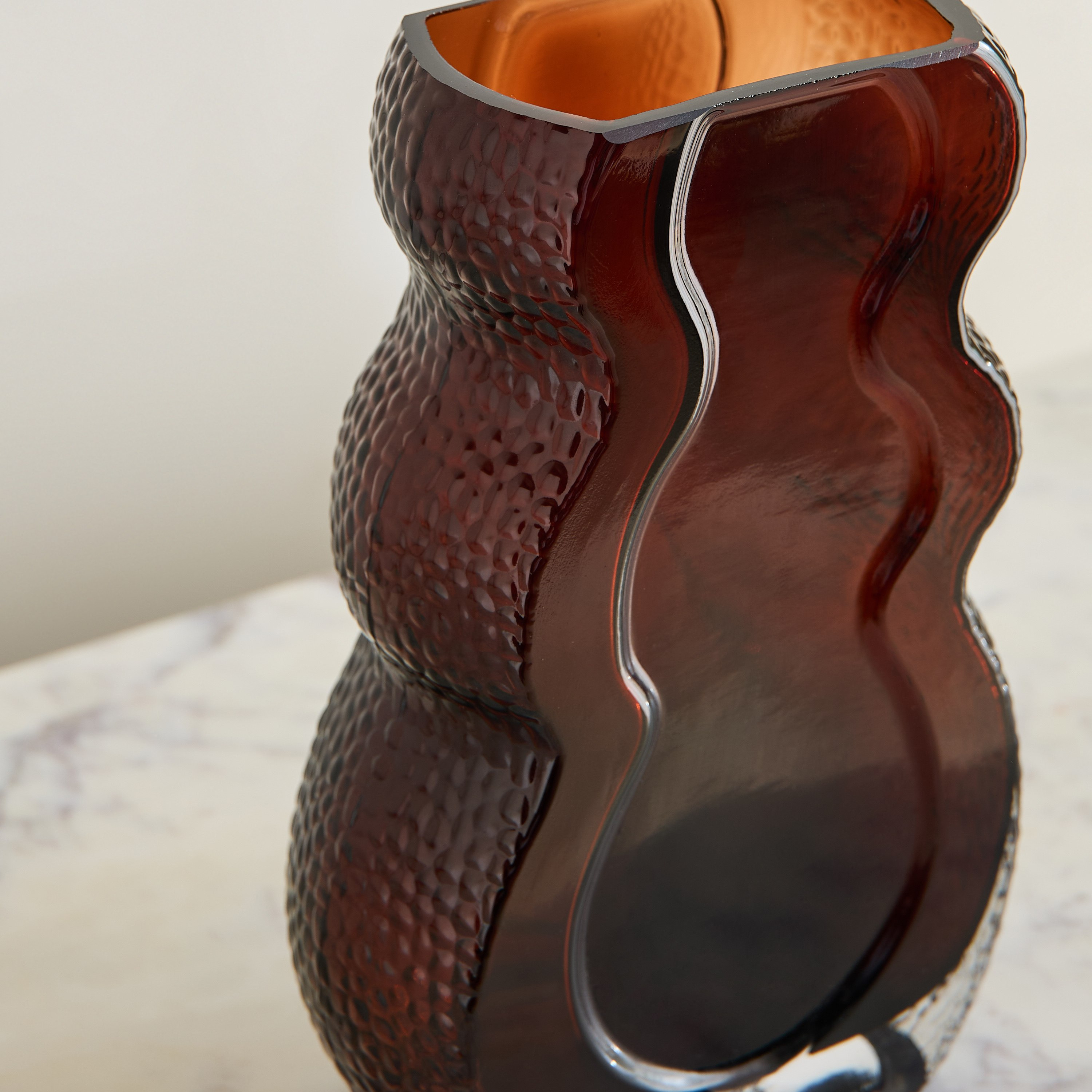 Pedro Decorative Heavy Glass Vase - 17.5x8x26.5 cm-hbxbedroom-decorandaccessories-vases-image-6