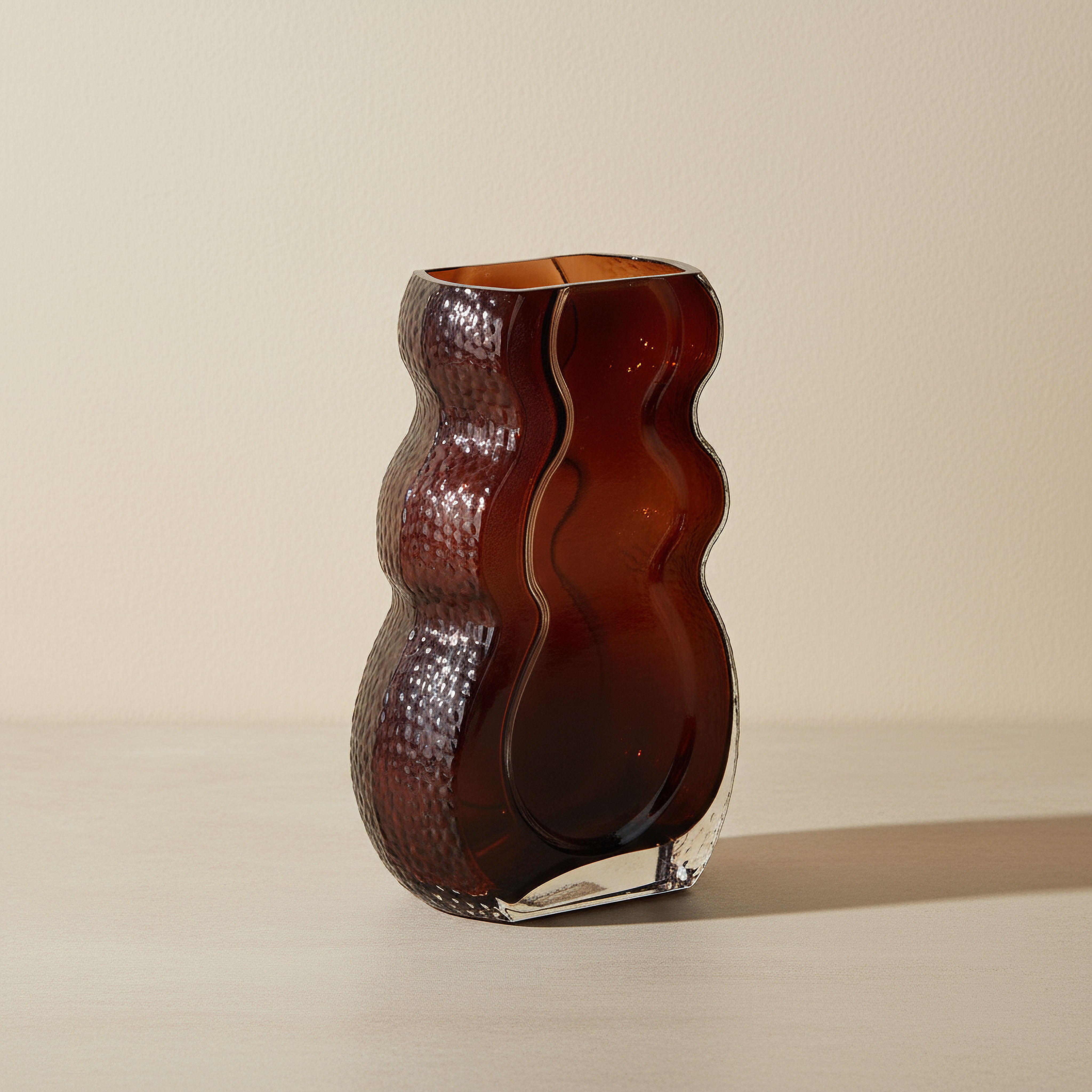 Pedro Decorative Heavy Glass Vase - 17.5x8x26.5 cm-hbxbedroom-decorandaccessories-vases-image-1