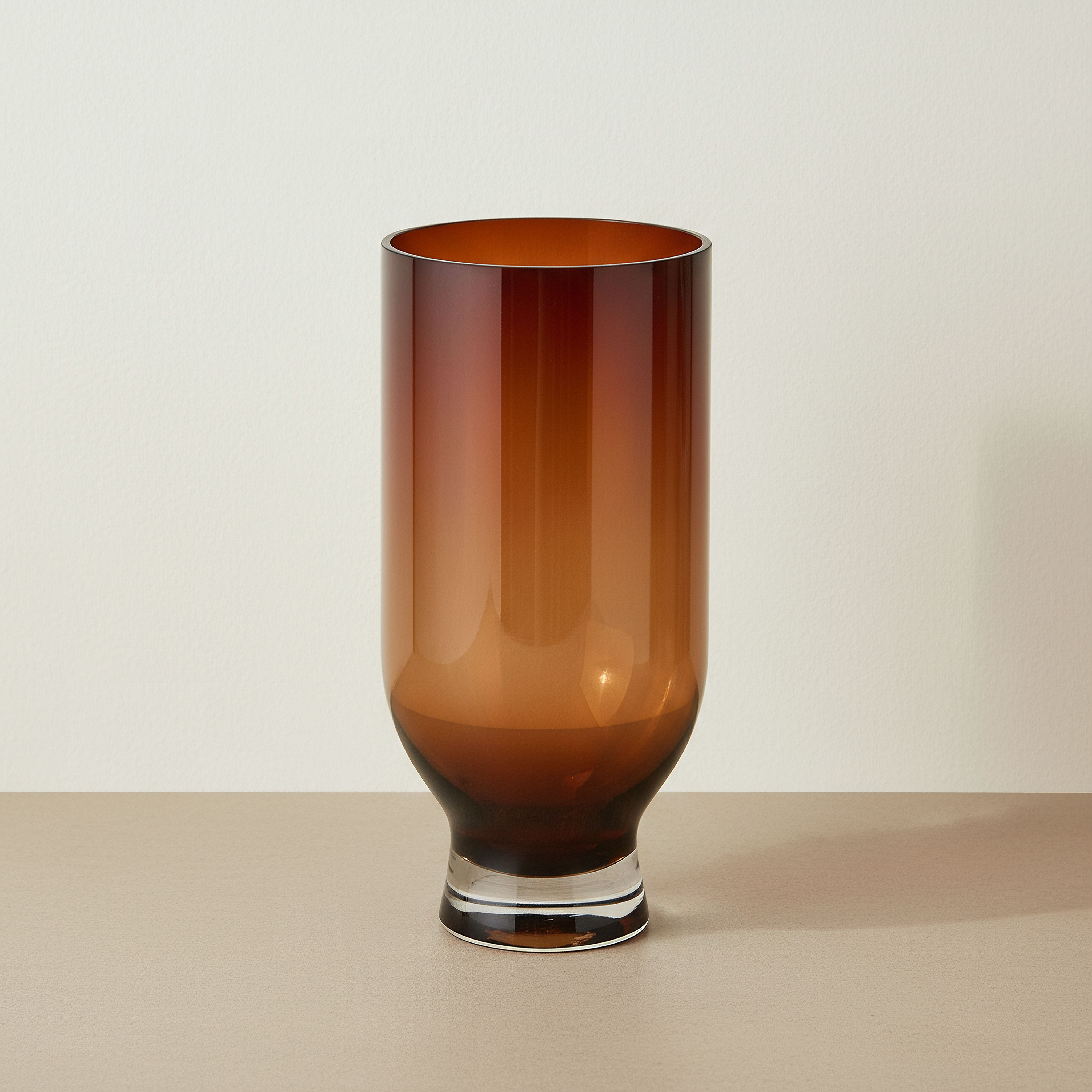 Pedro Decorative Heavy Glass Vase - 14x30 cm-hbxbedroom-decorandaccessories-vases-image-1