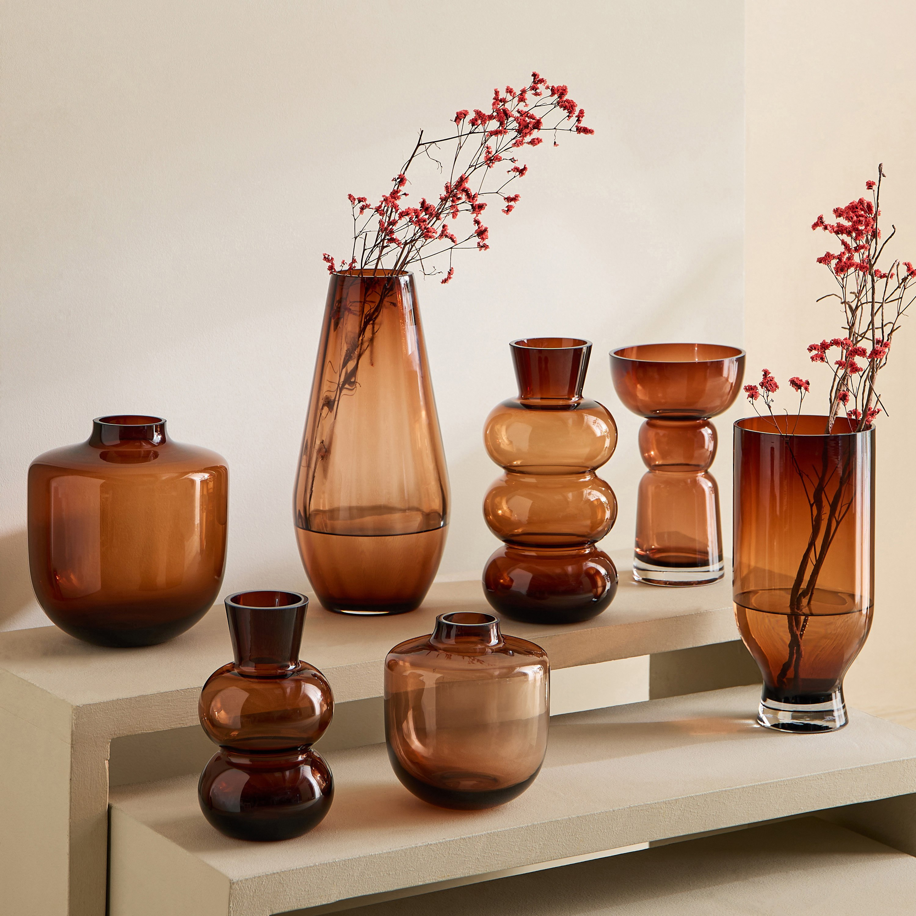 مزهرية زجاج سميك للديكور من بيدرو - 15.5x17 سم-hbxbedroom-decorandaccessories-vases-image-4