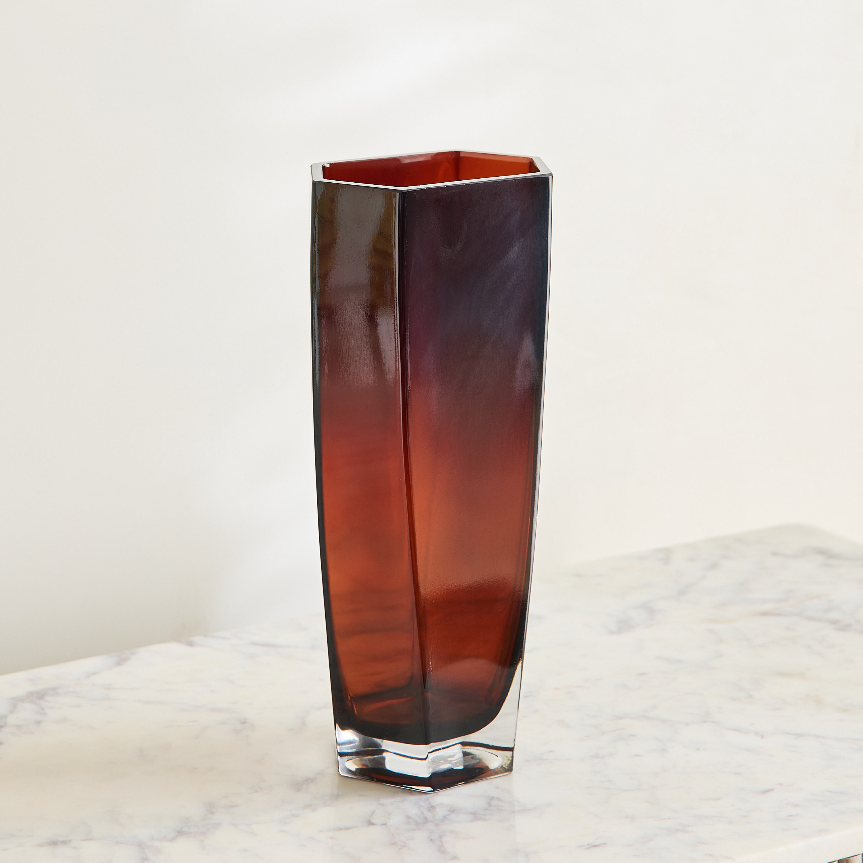 Pedro Decorative Heavy Glass Vase - 13.5x8x24.5 cm-hbxbedroom-decorandaccessories-vases-image-2