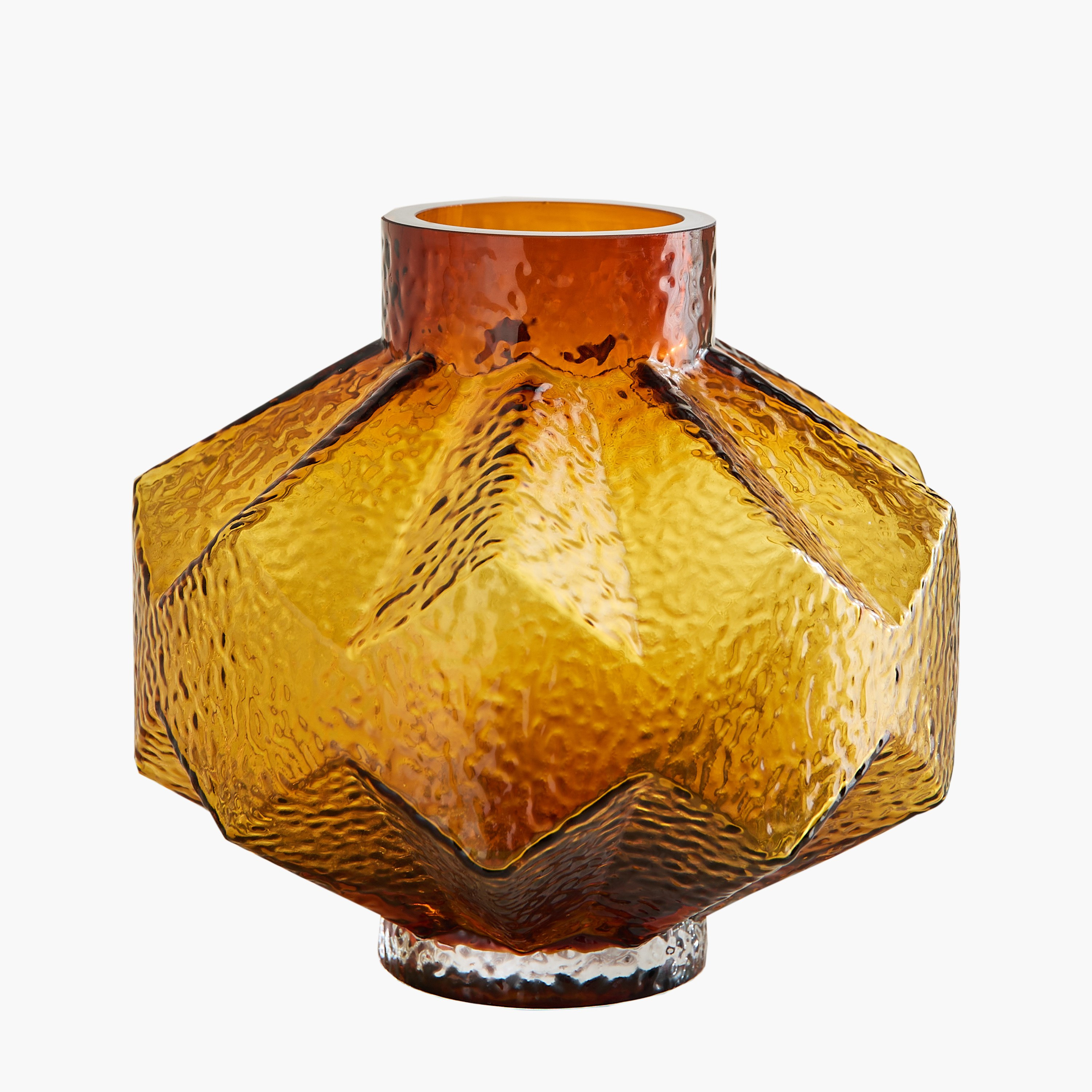 مزهرية زجاجية ثقيلة زخرفية من بيدرو - 20×18 سم-hbxbedroom-decorandaccessories-vases-image-5