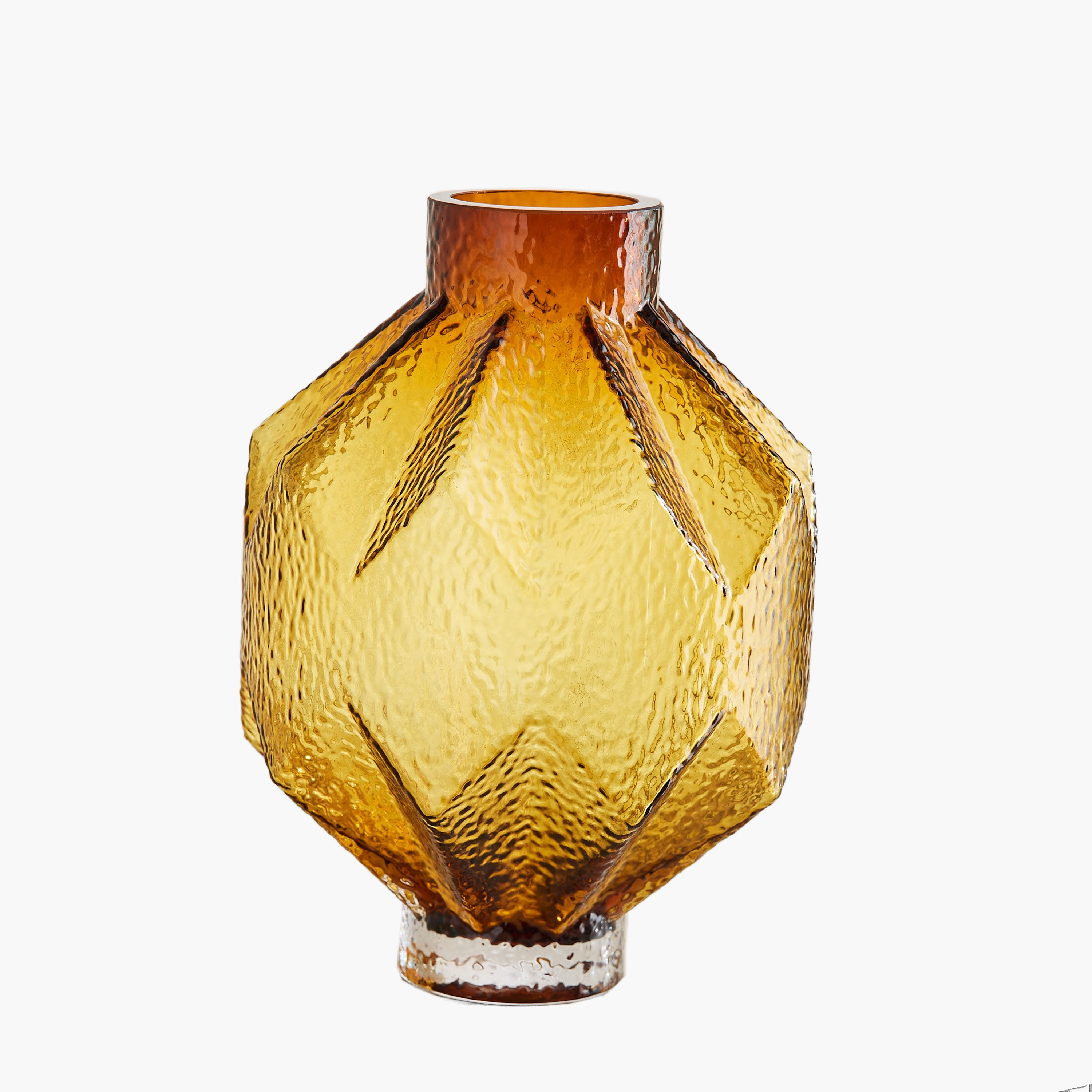مزهرية ديكور زجاج ثقيل من بيدرو - 20×27.5 سم-hbxbedroom-decorandaccessories-vases-image-8