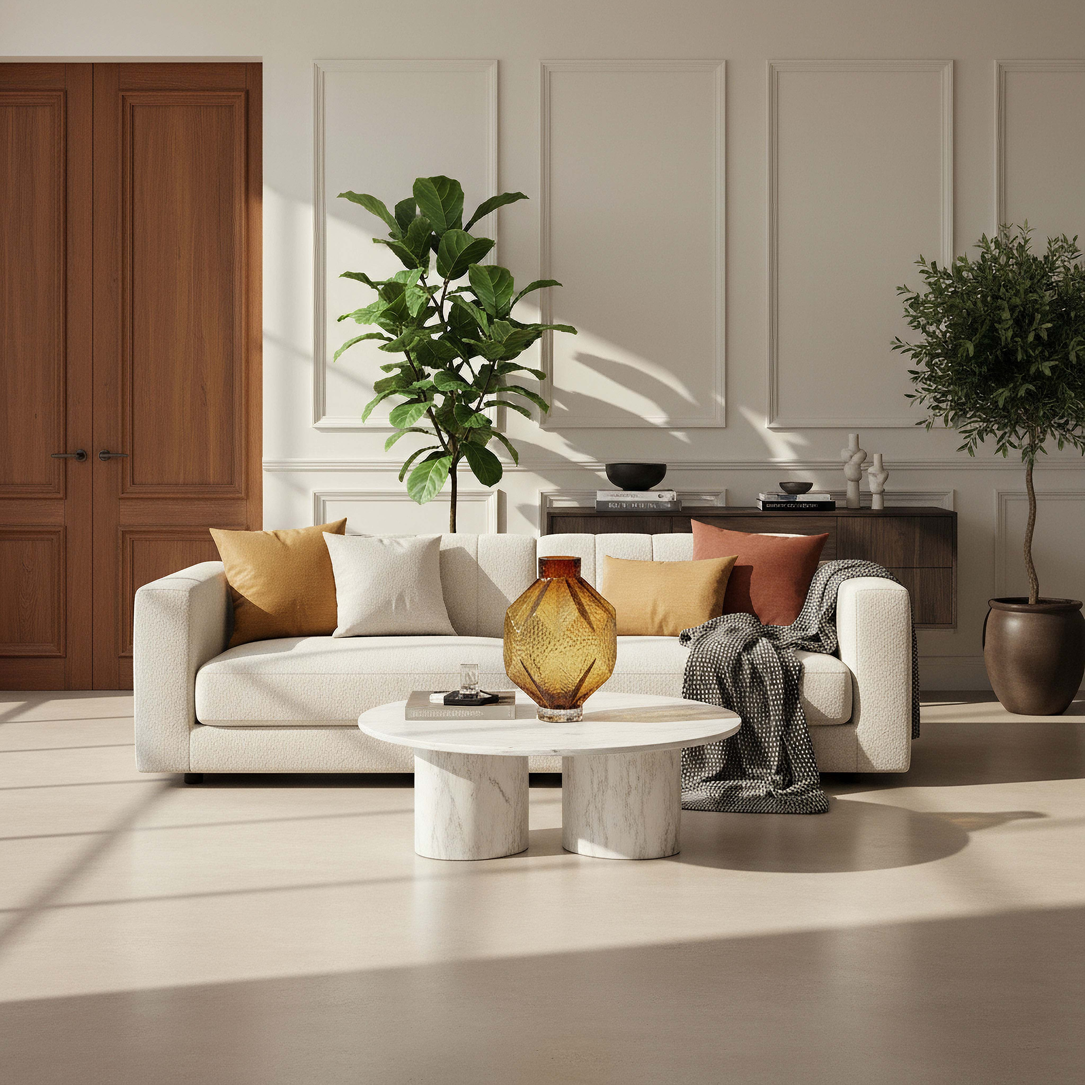 مزهرية ديكور زجاج ثقيل من بيدرو - 20×27.5 سم-hbxbedroom-decorandaccessories-vases-image-3