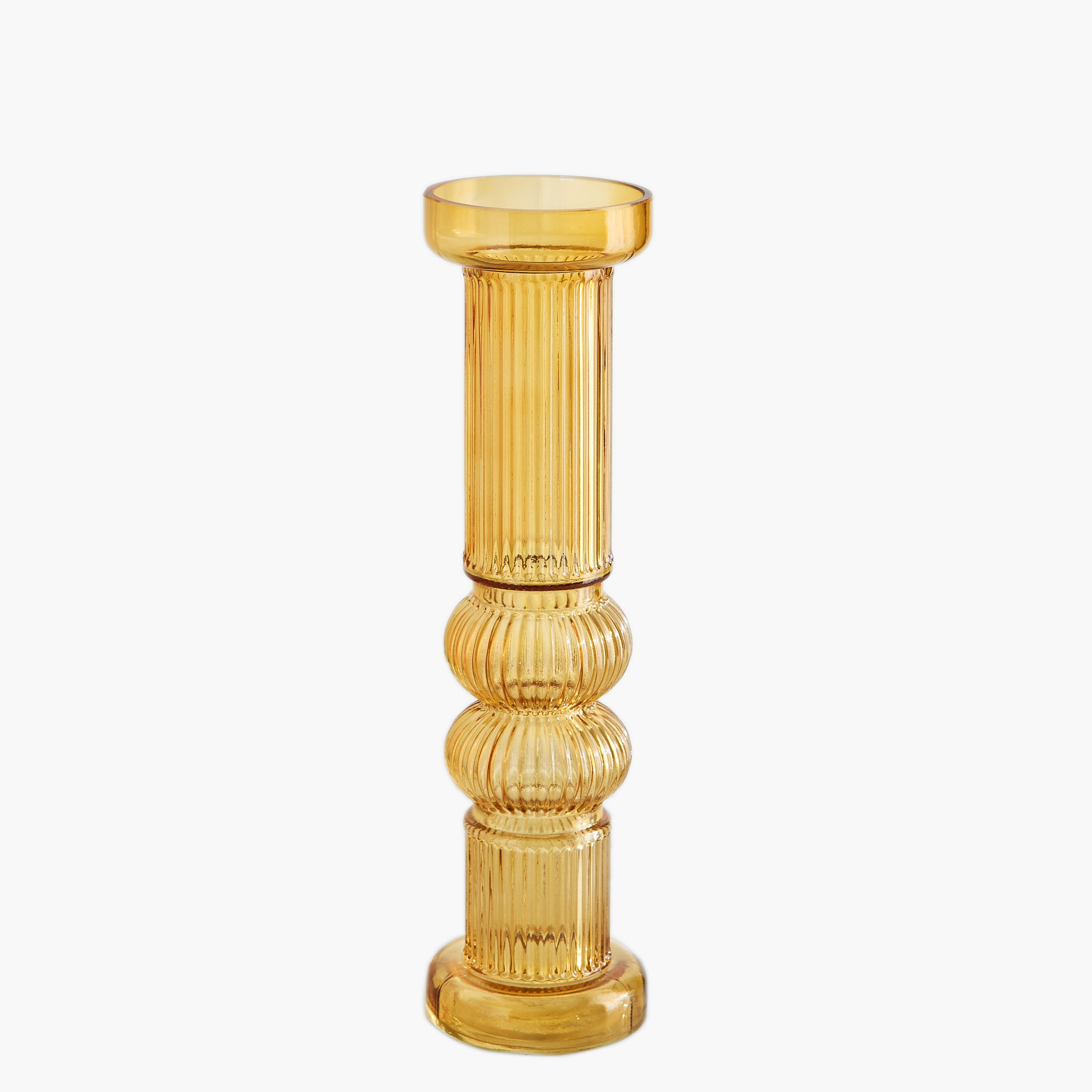 Pedro Decorative Heavy Glass Candleholder - 9x33 cm-hbxlivingroom-decorandaccessories-candleholders-image-6