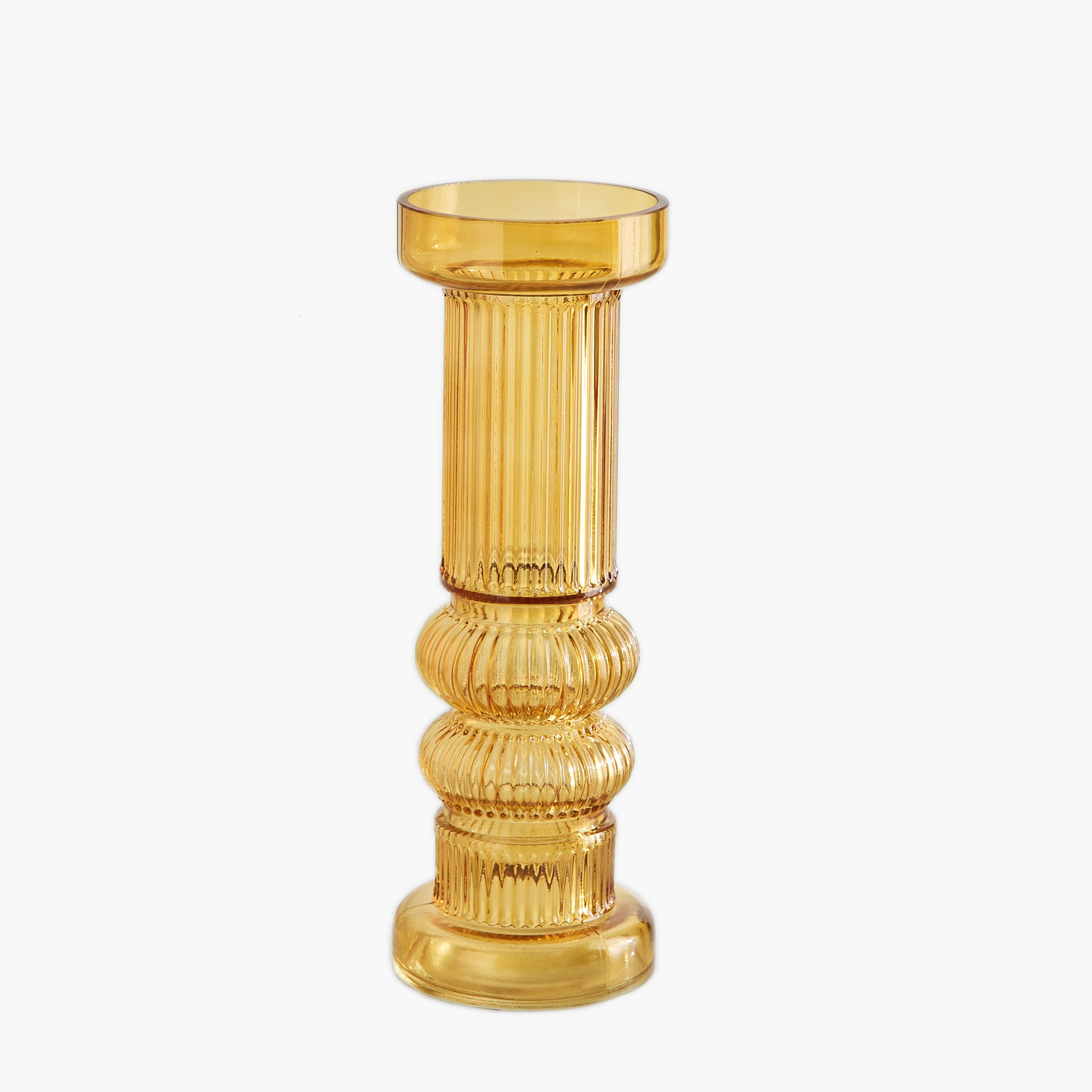 Pedro Decorative Heavy Glass Candleholder - 9.5x26 cm-hbxlivingroom-decorandaccessories-candleholders-image-6
