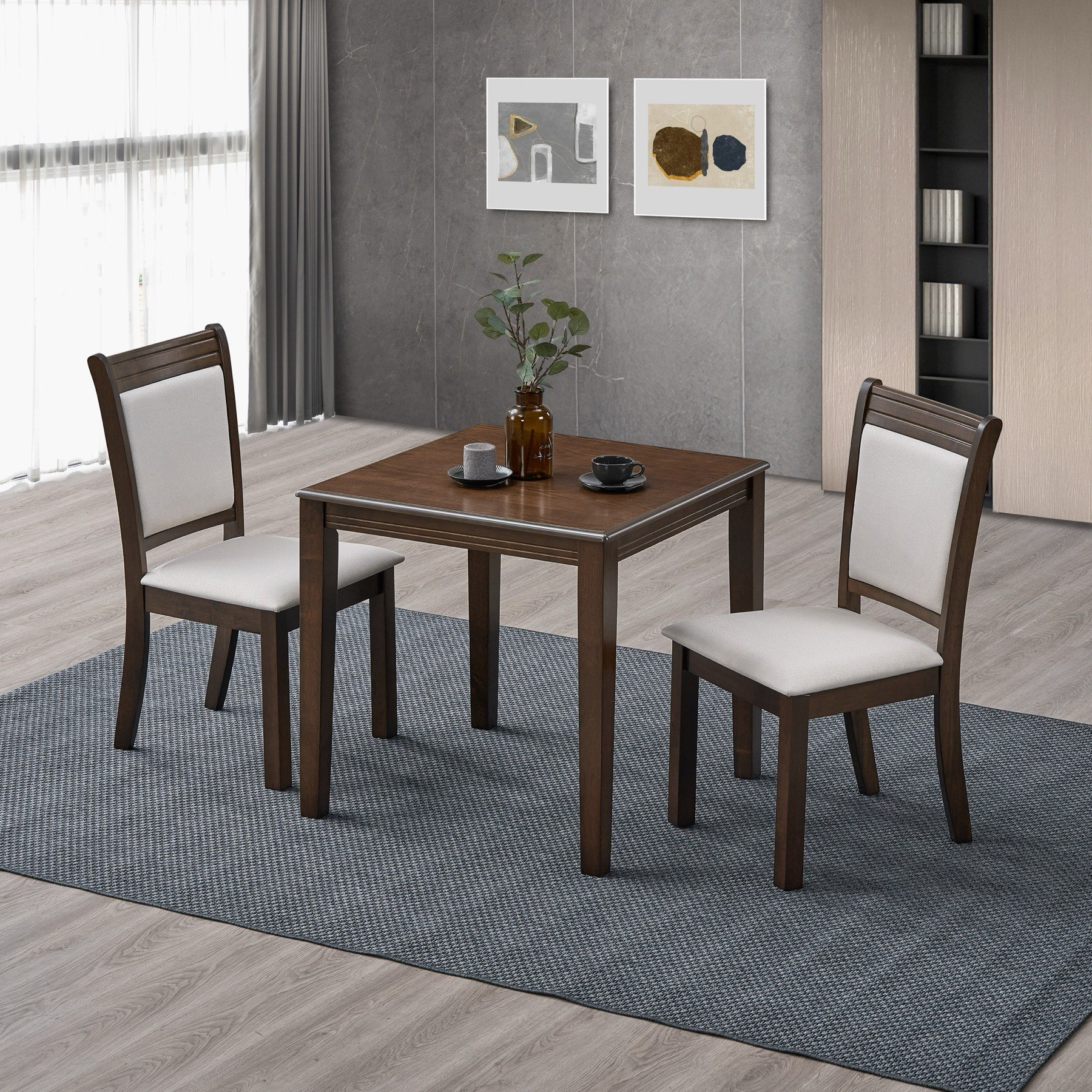طقم سفرة مقعدين من هارموني-hbxfurniture-diningtablesandsets-diningsets-twoseater-image-1