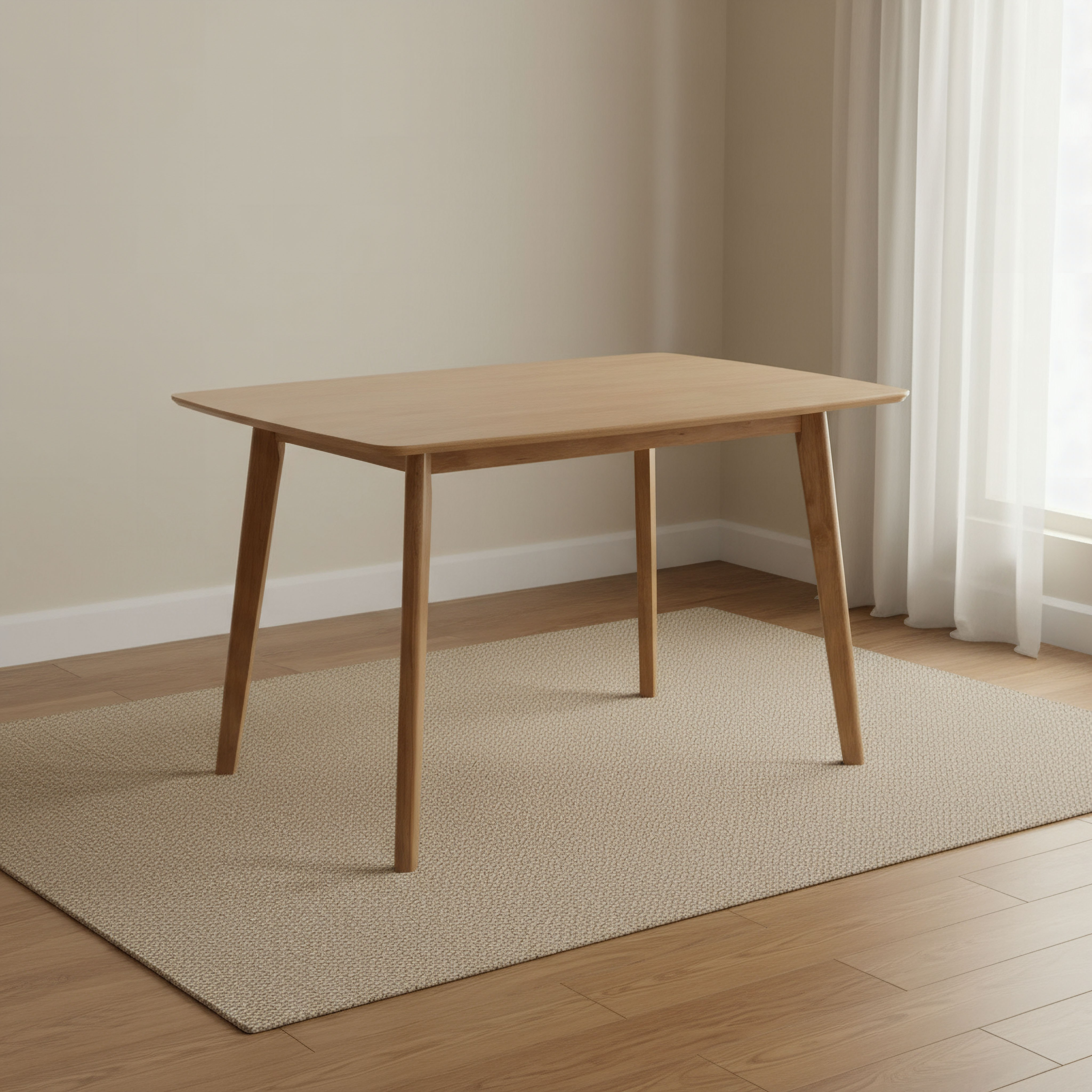 Scandi 4-Seater Dining Table-hbxfurniture-diningtablesandsets-diningtables-fourseater-image-1