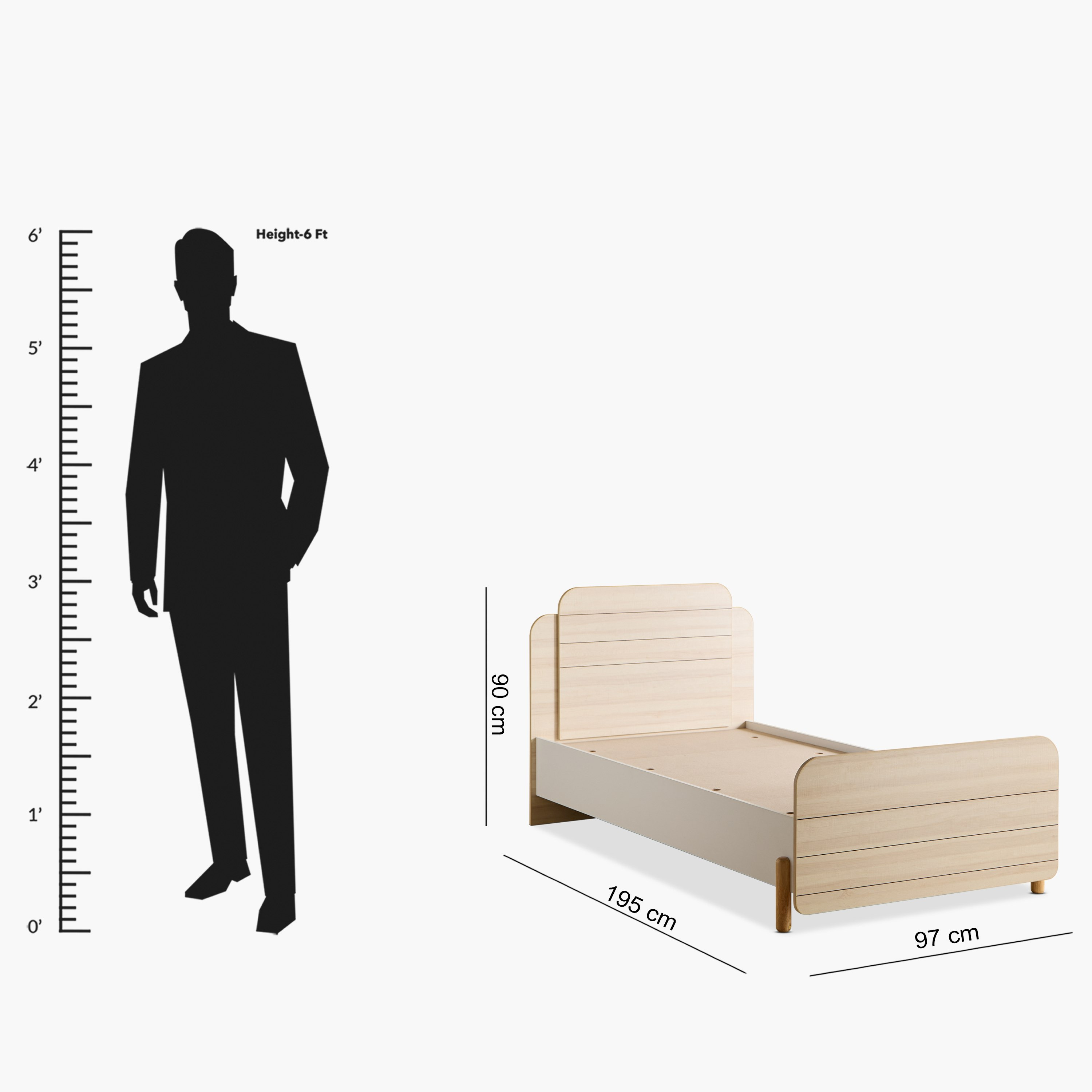 Flair Single Bed - 90x190 cm-hbxfurniture-bedsandbedsets-beds-single-image-9