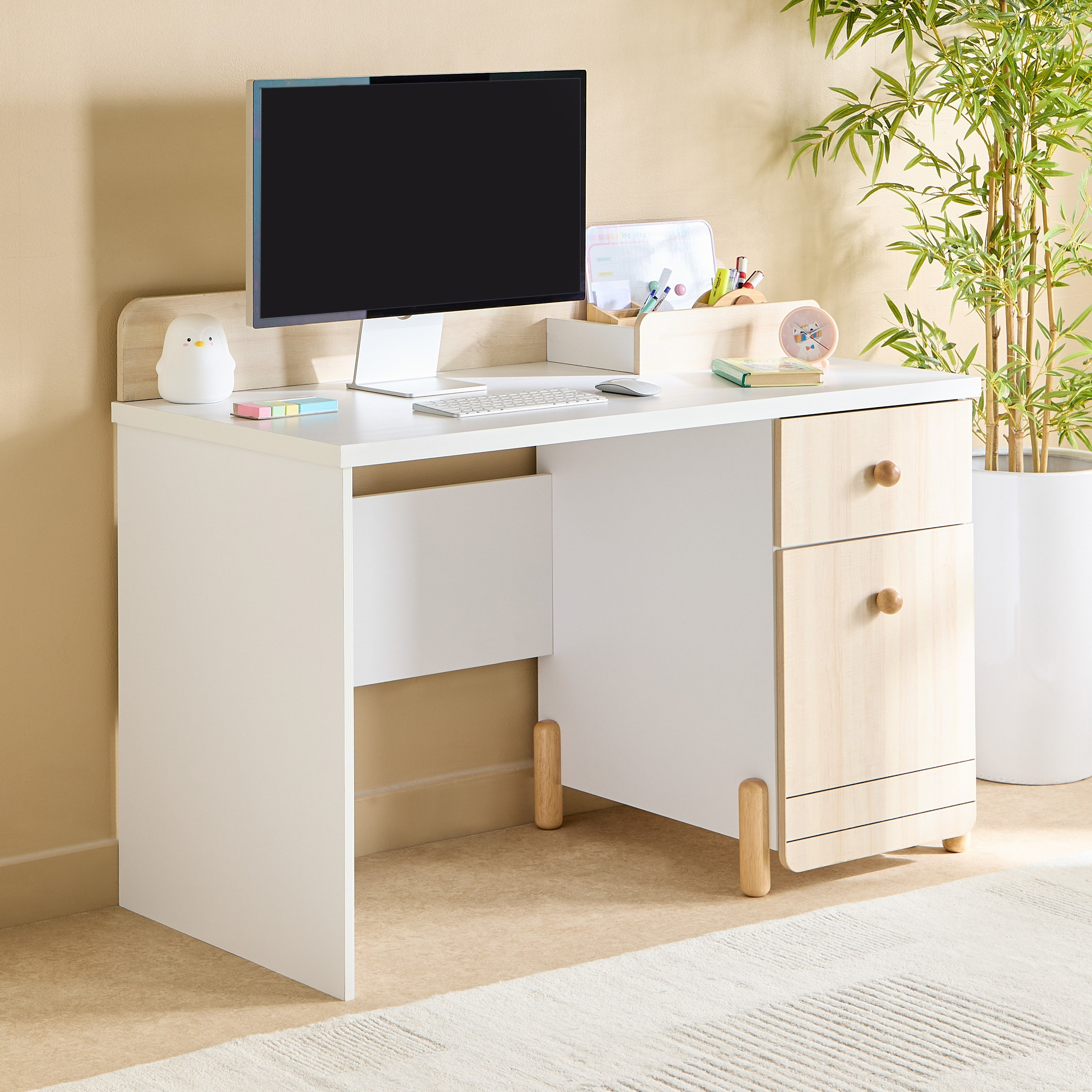 مكتب دراسة بباب ودرج من فلير-hbxfurniture-office-desks-image-1