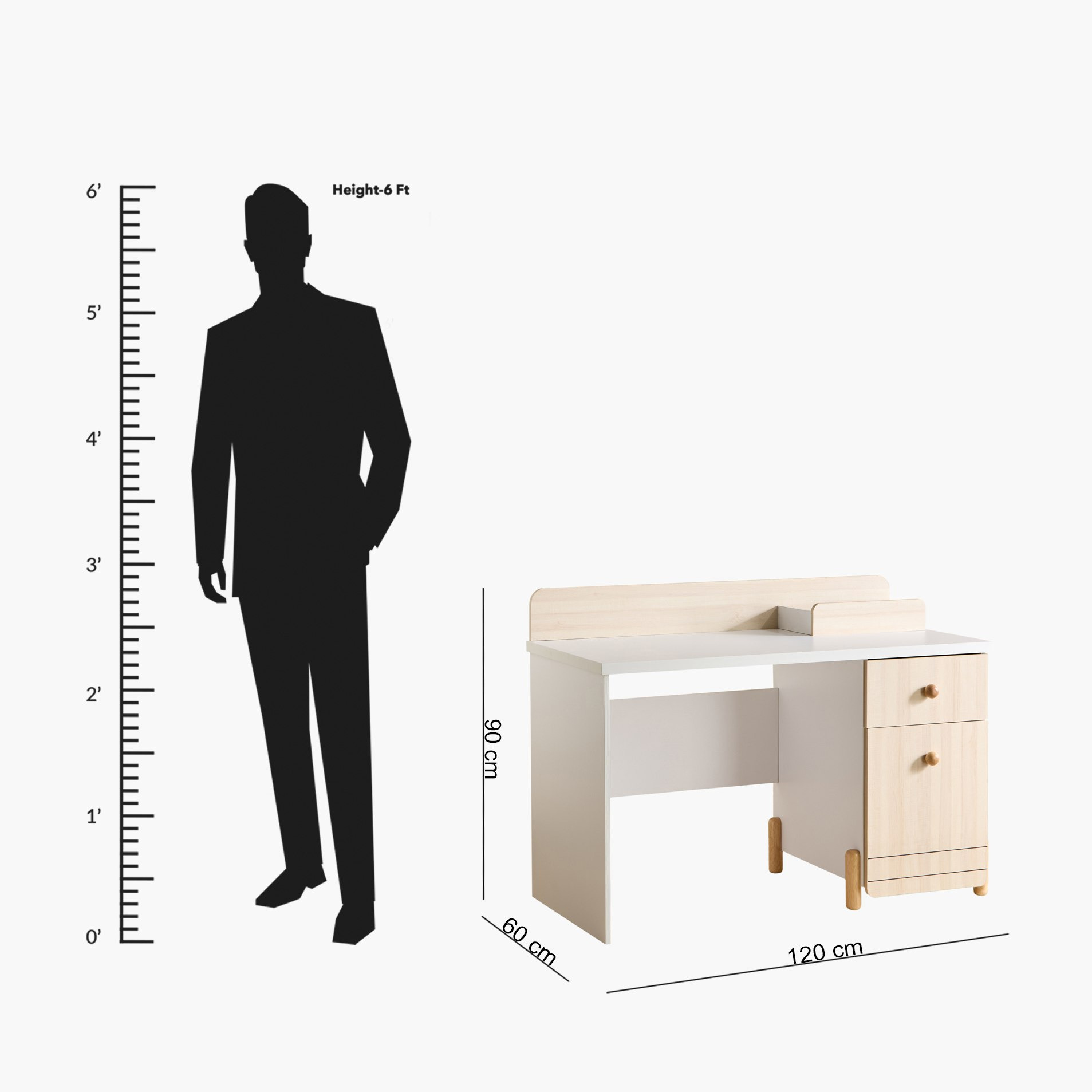 مكتب دراسة بباب ودرج من فلير-hbxfurniture-office-desks-image-11