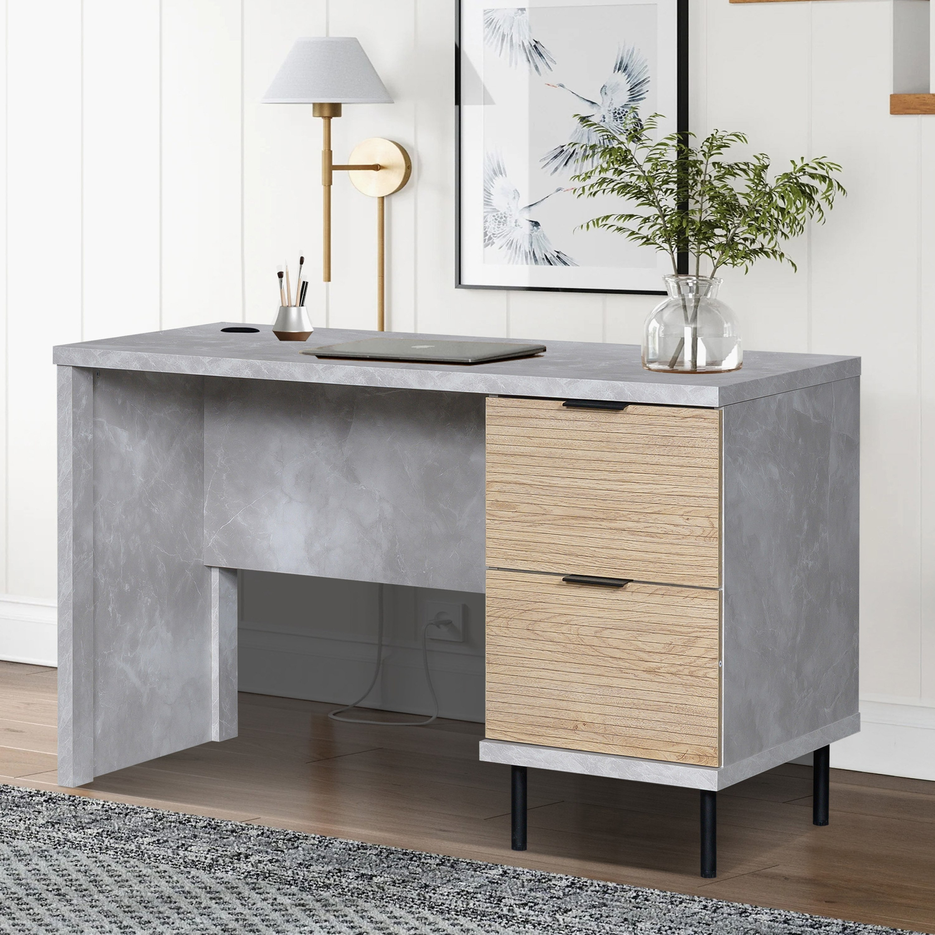مكتب دراسة بدرجين من أرينا-hbxfurniture-office-desks-image-1