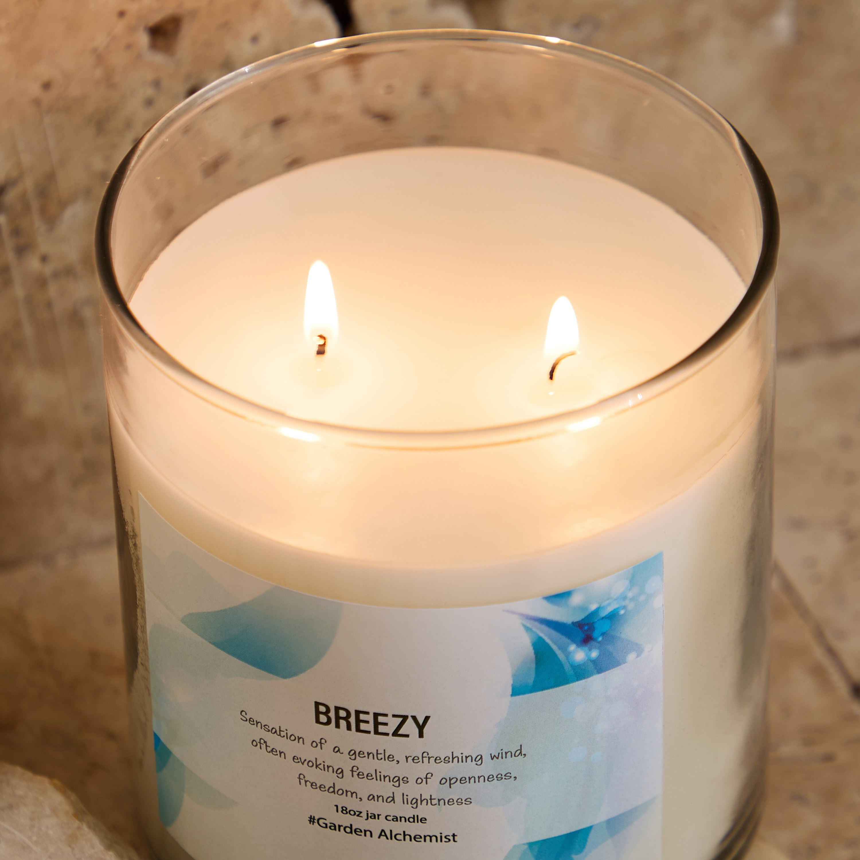 Aure Breezy Fragrance Jar Candle with Metal Lid - 510 g-hbxlivingroom-decorandaccessories-candles-image-3
