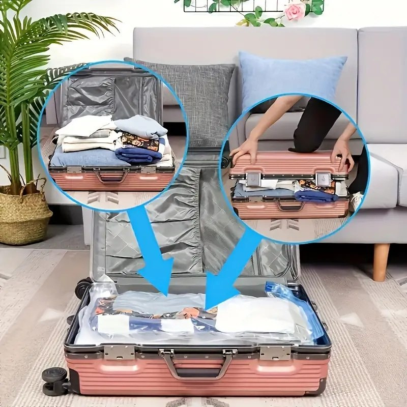 مجموعة أكياس مفرغة مع مضخة 6 قطع من ساجا - 100x70 سم-hbxbedroom-bedroomaccessories-bedroomstorage-image-9