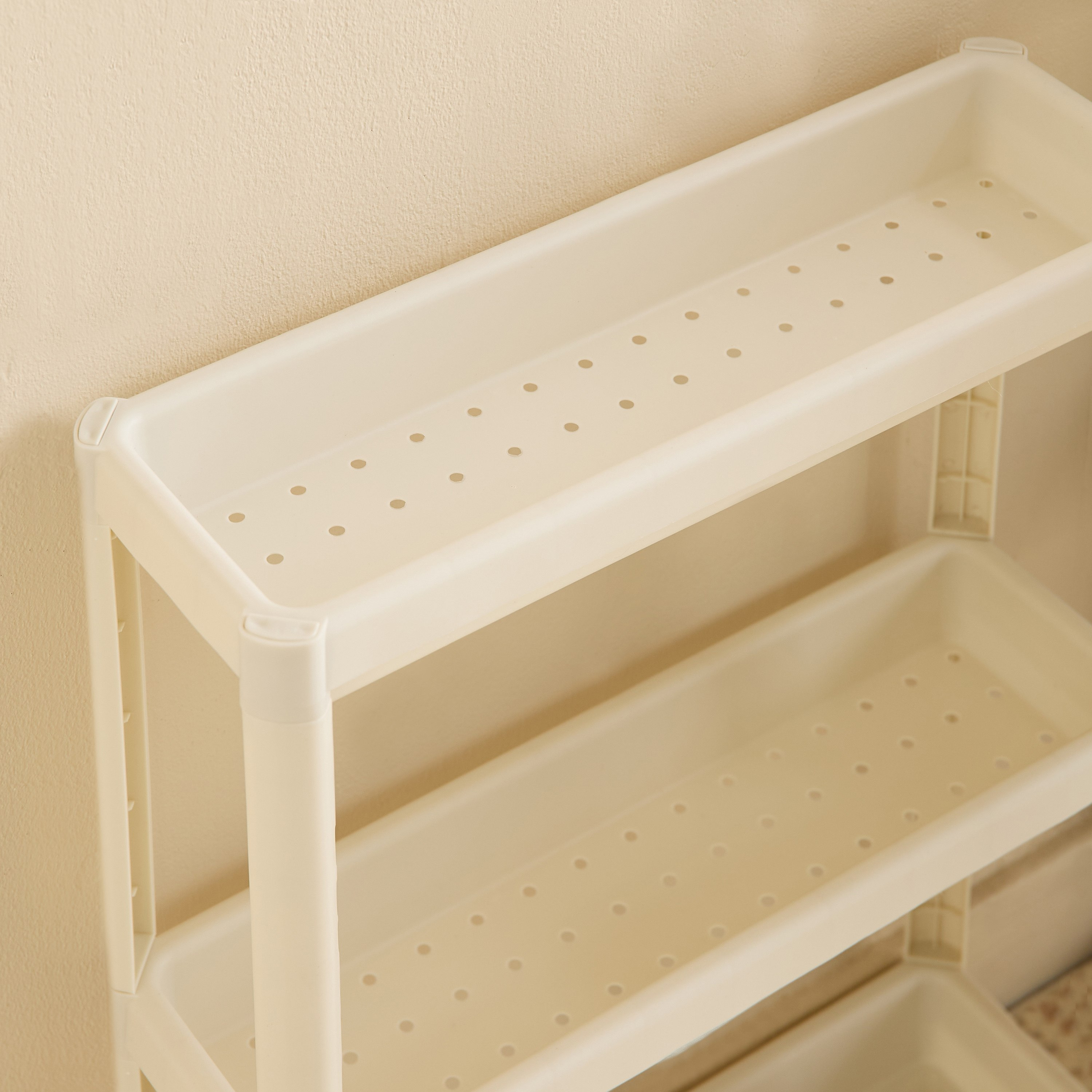 Ovio 3-Tier Corner Storage Trolley - 53x18x70 cm-hbxbedroom-bedroomaccessories-bedroomstorage-image-3