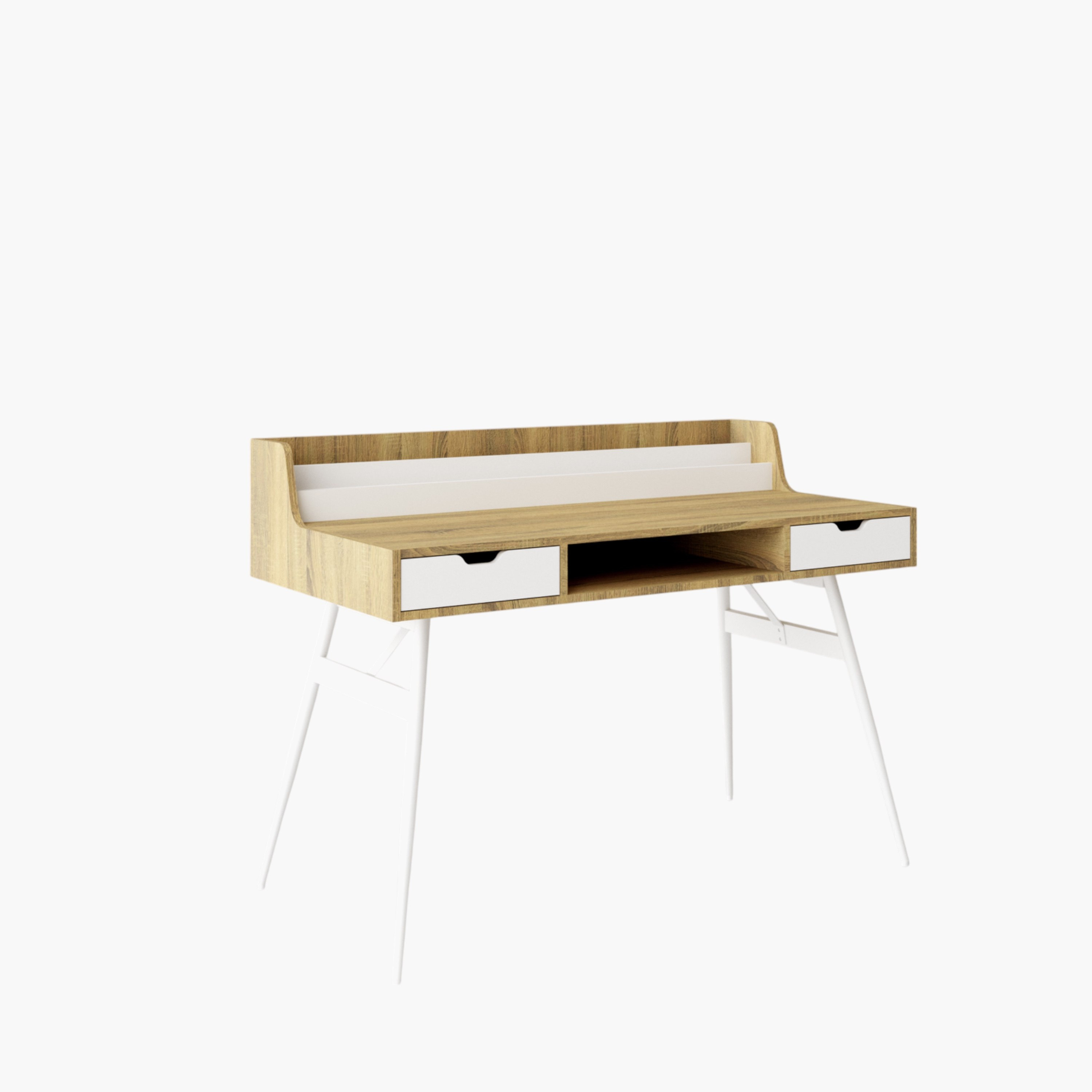 Movo Jade 2-Drawer Study Desk with Book Holder-hbxfurniture-office-desks-image-2