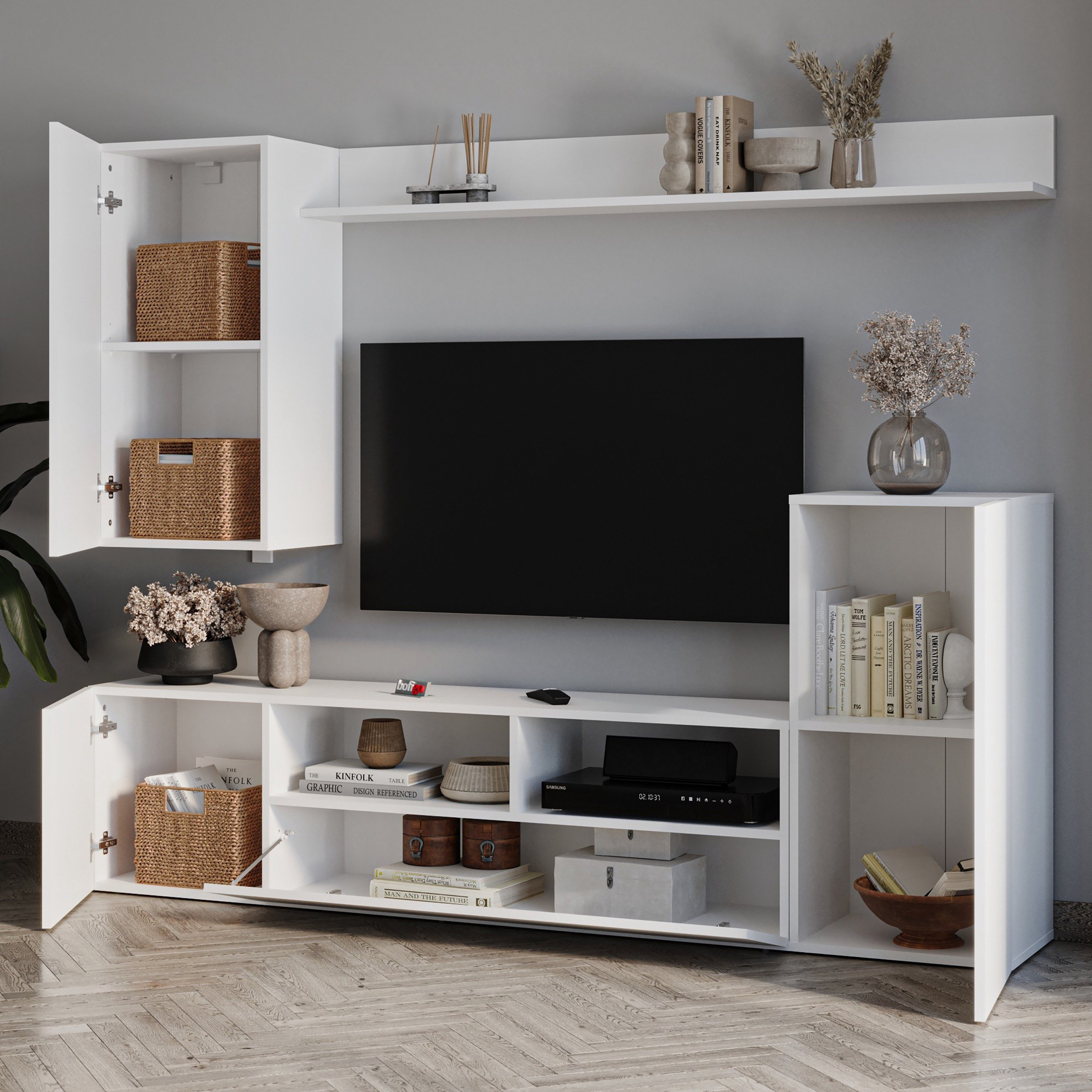 وحدة تلفزيون مع خزانة تُعلّق على الحائط من مودوليكس أوغوستا-hbxlivingroom-mediaunitsandstorage-tvunits-image-2