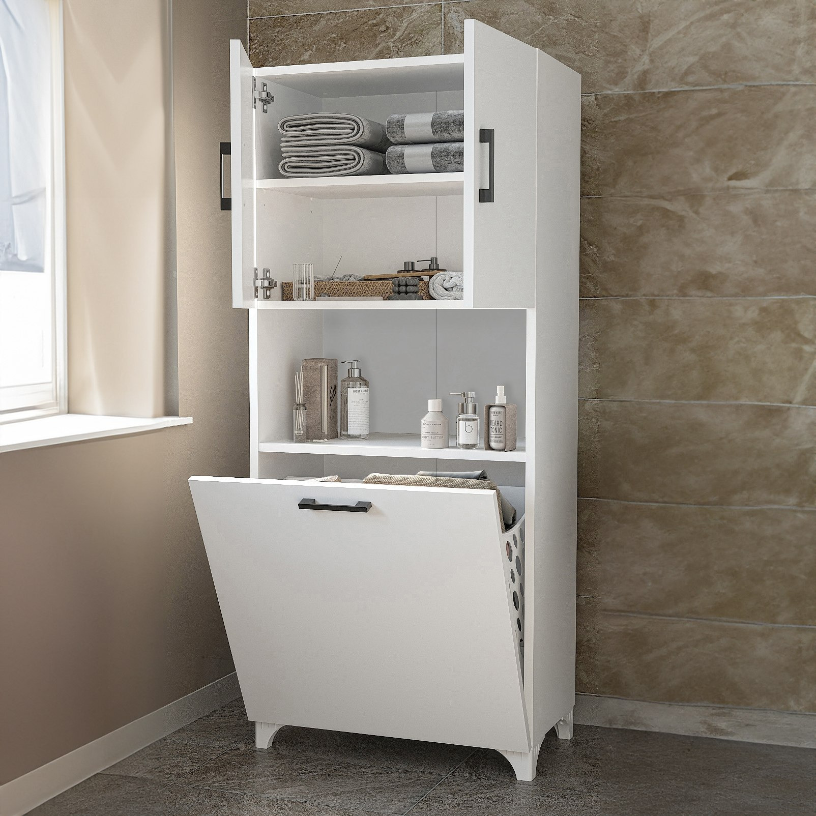 Modulix Fargo 2-Door Bathroom Cabinet with Laundry Bag-PROMO_HB_SA_HBX10_TH1000_NEW_031025-image-3