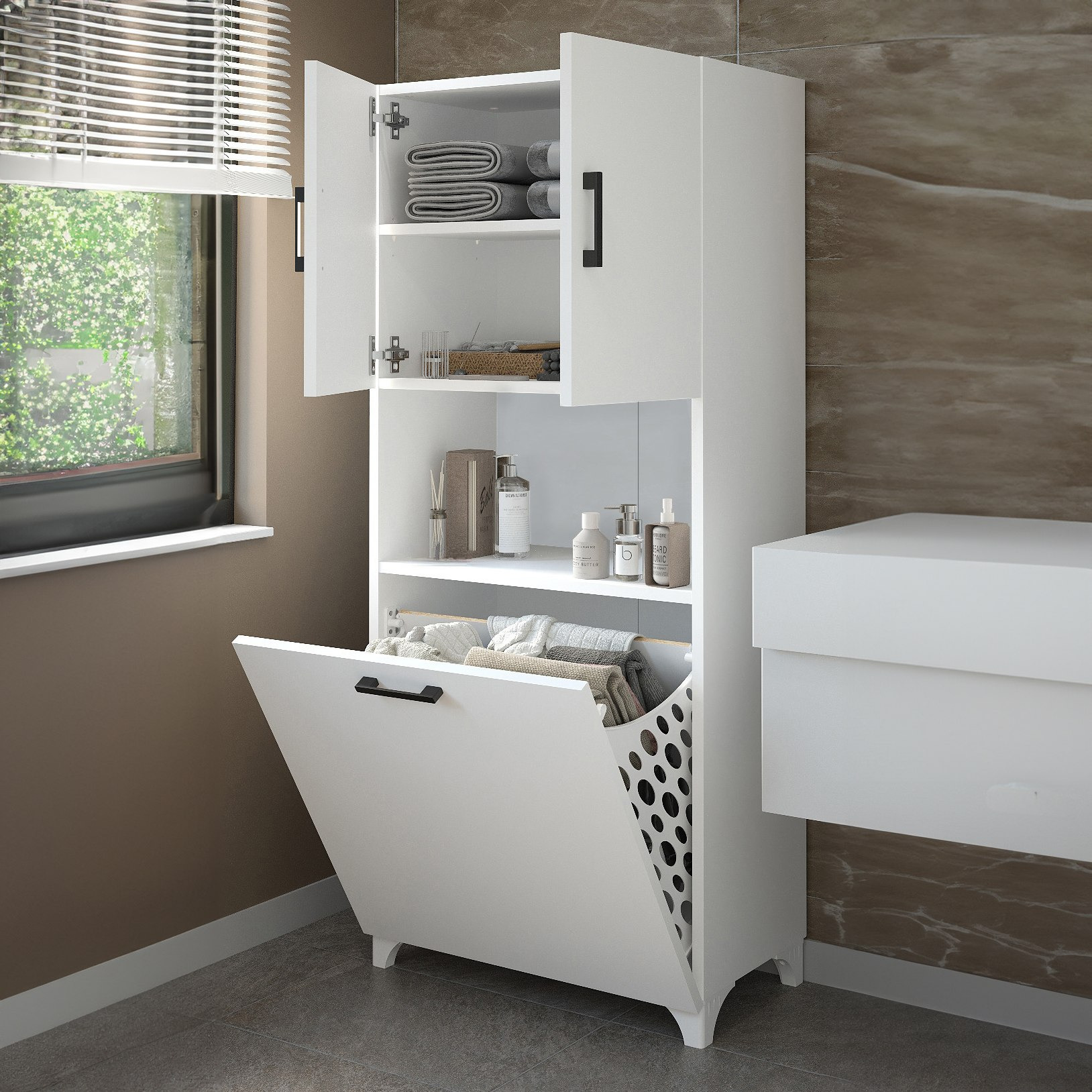 Modulix Fargo 2-Door Bathroom Cabinet with Laundry Bag-PROMO_HB_SA_HBX10_TH1000_NEW_031025-image-4