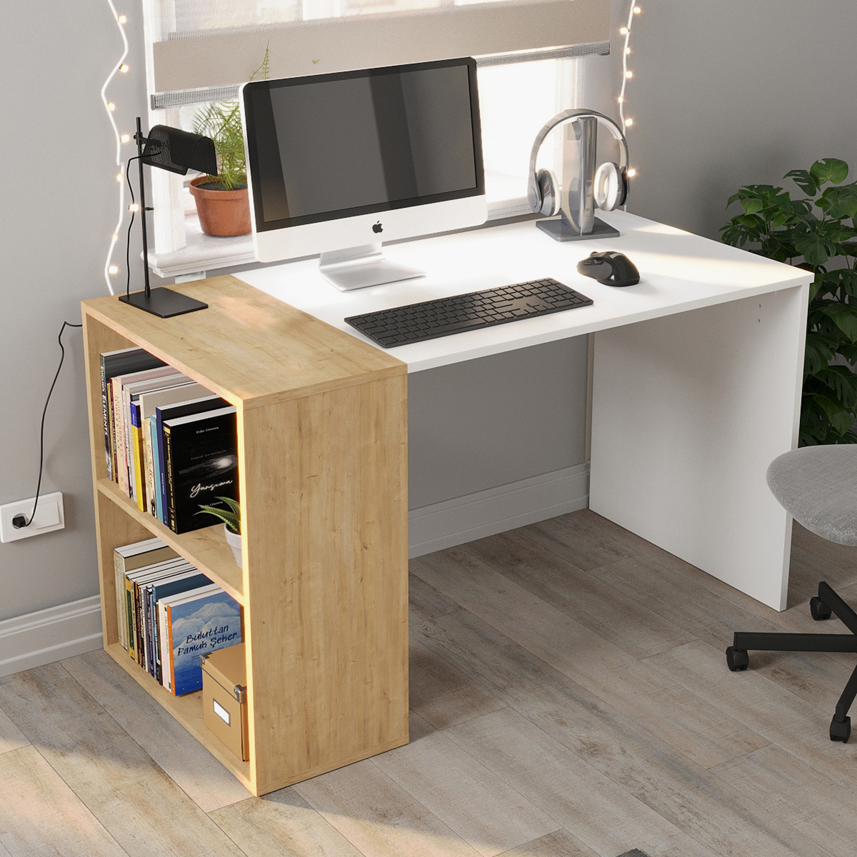 مكتب دراسة مع خزانة كتب سميرنا - مودوليكس فارجو-hbxfurniture-office-desks-image-2