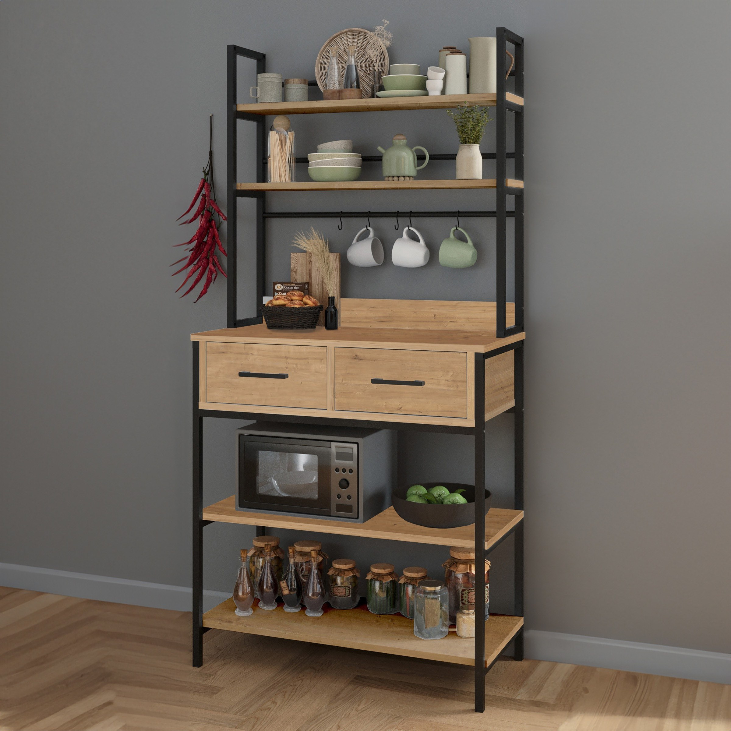 Modulix Fargo Jude 2-Drawer Kitchen Stand with 4 Shelves-PROMO_HB_SA_HBX10_TH1000_NEW_031025-image-1