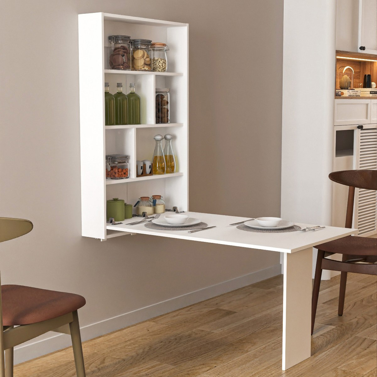 مكتب دراسة يُثبت على الحائط مع قابلية الطي من مودوليكس فارجو-hbxfurniture-office-desks-image-1