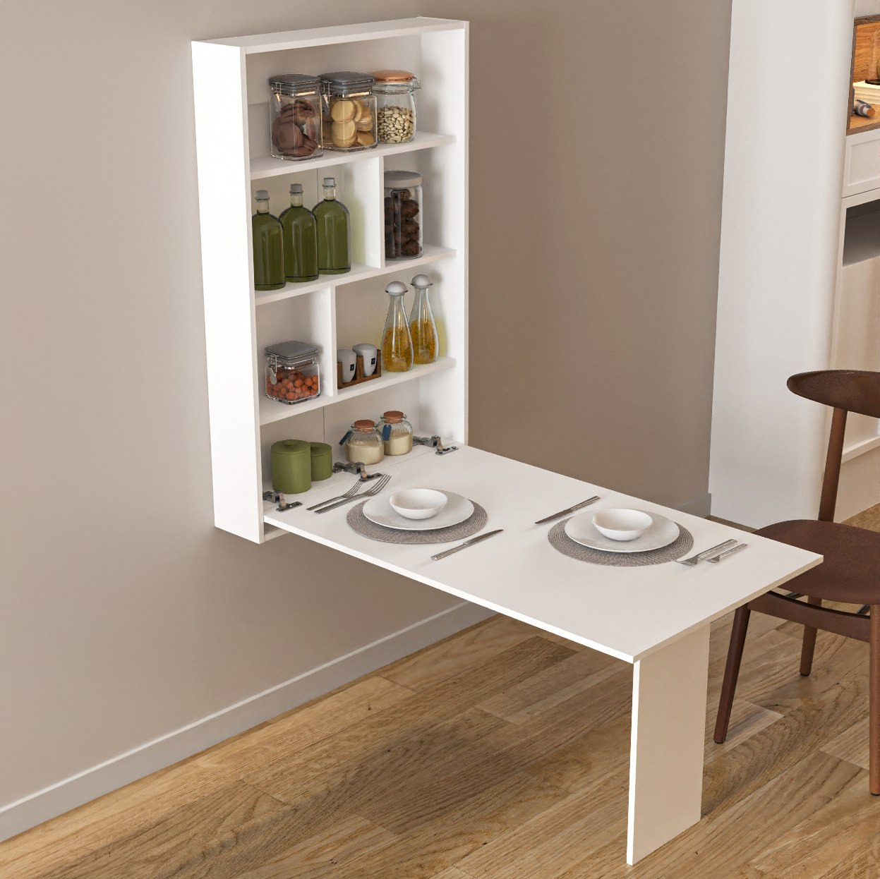 مكتب دراسة يُثبت على الحائط مع قابلية الطي من مودوليكس فارجو-hbxfurniture-office-desks-image-2