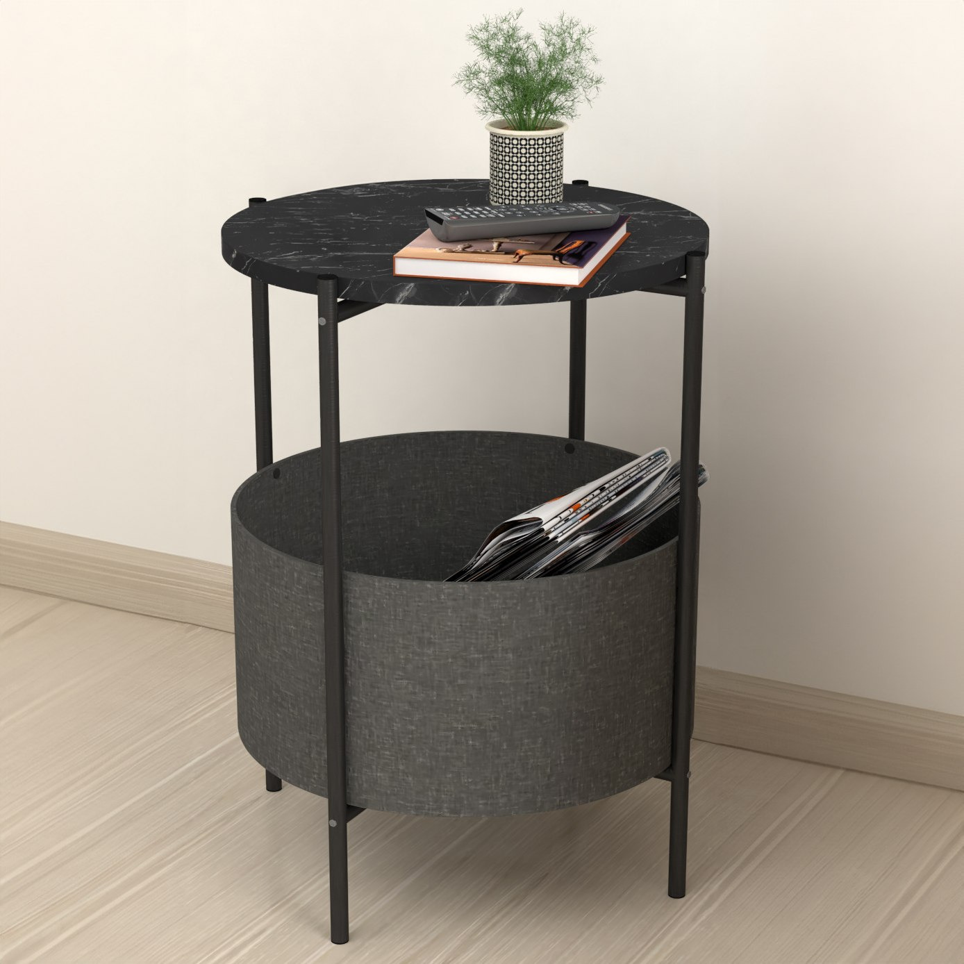 طاولة جانبية مستديرة مع سطح قابل للفصل وشنطة من مودوليكس أسما-hbxfurniture-livingroom-endtables-image-4