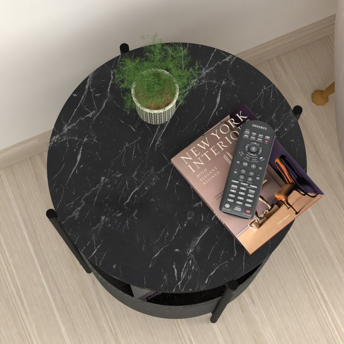 طاولة جانبية مستديرة مع سطح قابل للفصل وشنطة من مودوليكس أسما-hbxfurniture-livingroom-endtables-image-5