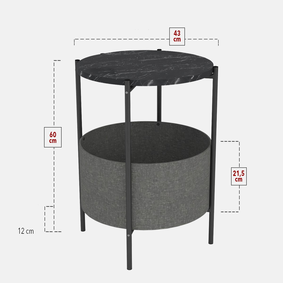 طاولة جانبية مستديرة مع سطح قابل للفصل وشنطة من مودوليكس أسما-hbxfurniture-livingroom-endtables-image-7