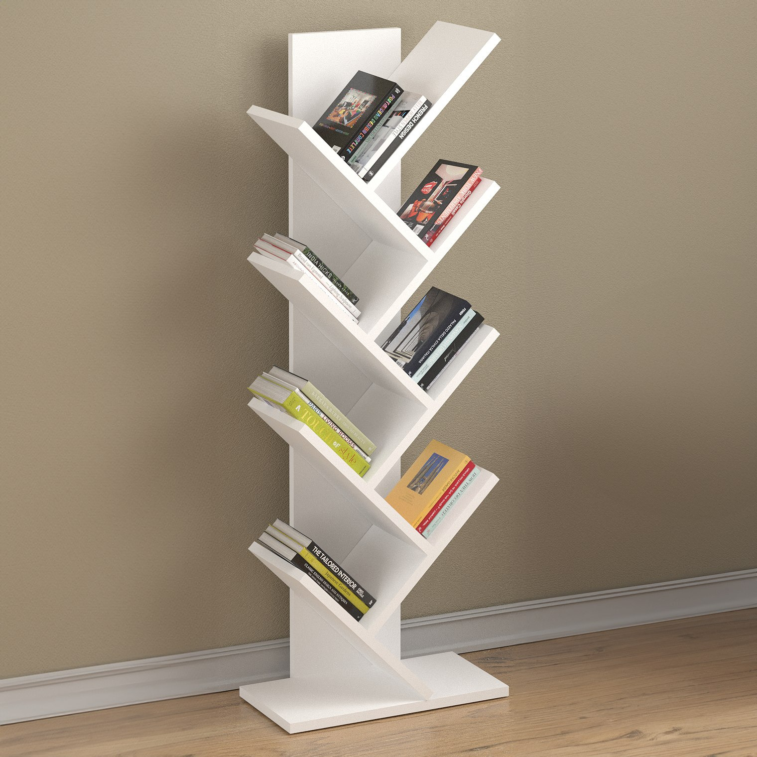 خزانة كتب تصميم شجرة 8 مستويات من مودوليكس فارجو-hbxfurniture-office-bookcases-image-1