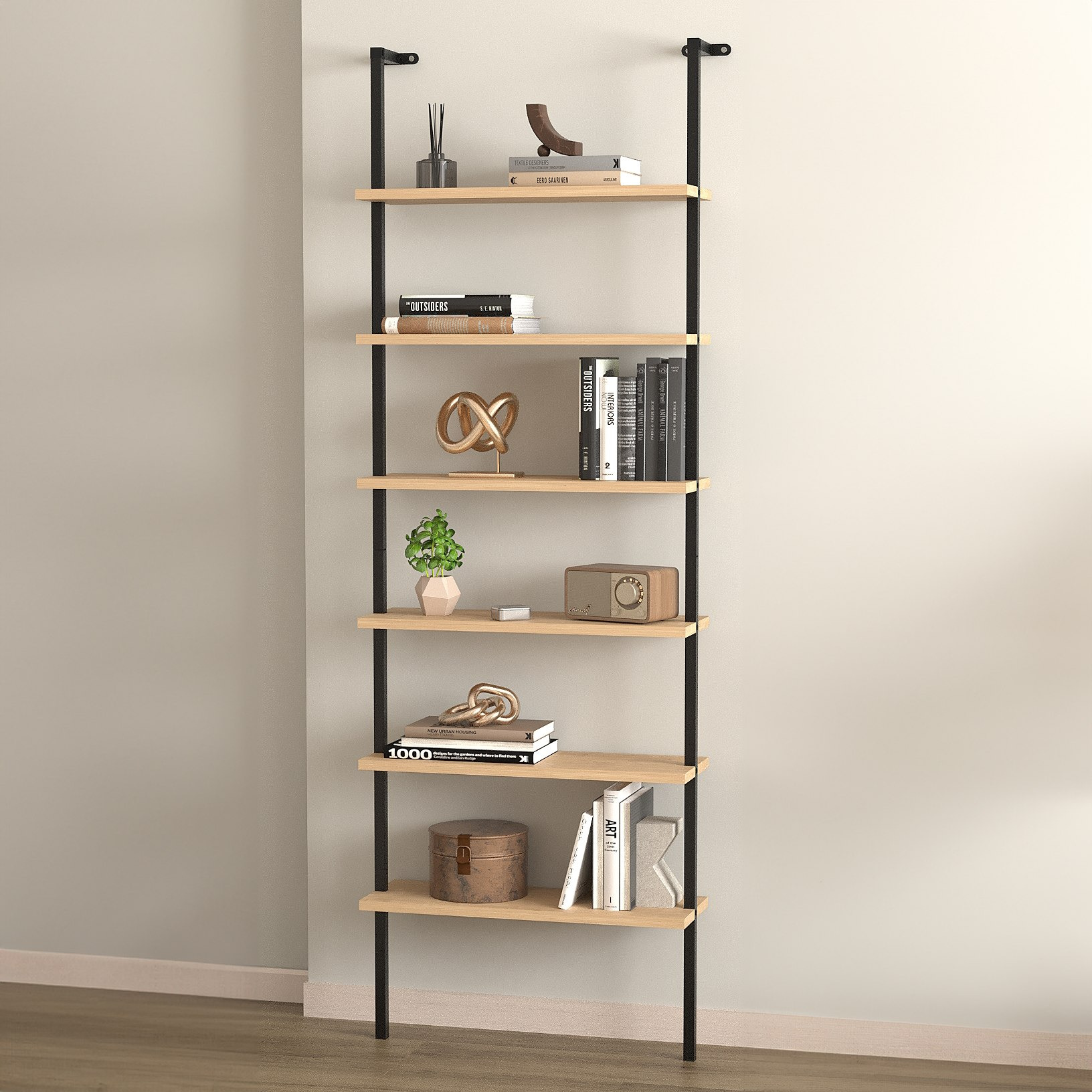 رف كتب 6 طوابق غوت يثبّت على الحائط من مودوليكس فارجو-hbxfurniture-office-bookcases-image-3