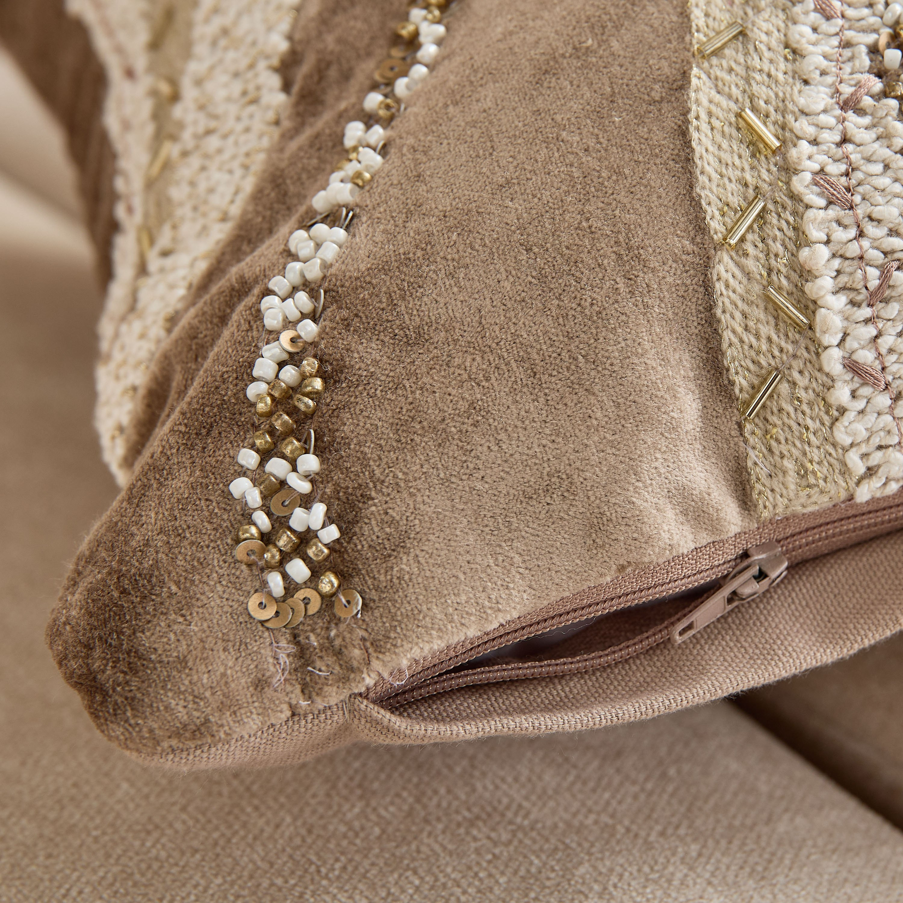 Beaudra Flow Beaded Filled Cushion - 35x60 cm-hbxhomeware-hbxbedroom-image-4