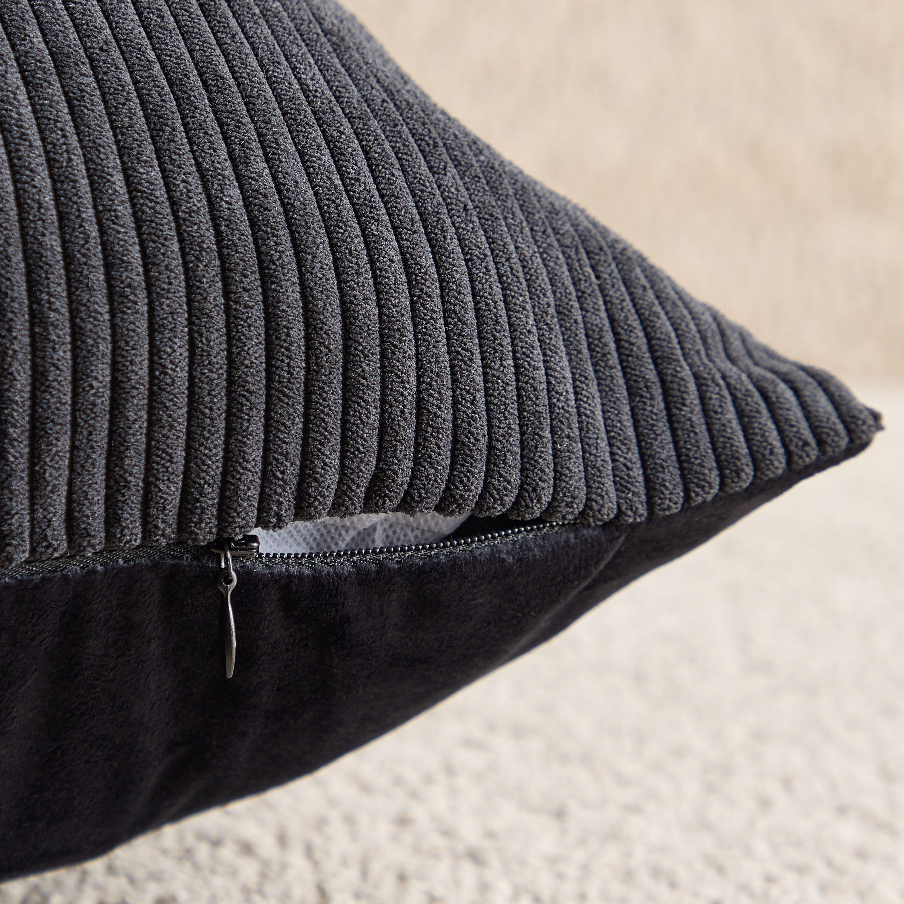 VelvetEase Corduroy Cushion Cover - 50x50 cm-hbxhomeware-hbxbedroom-image-4