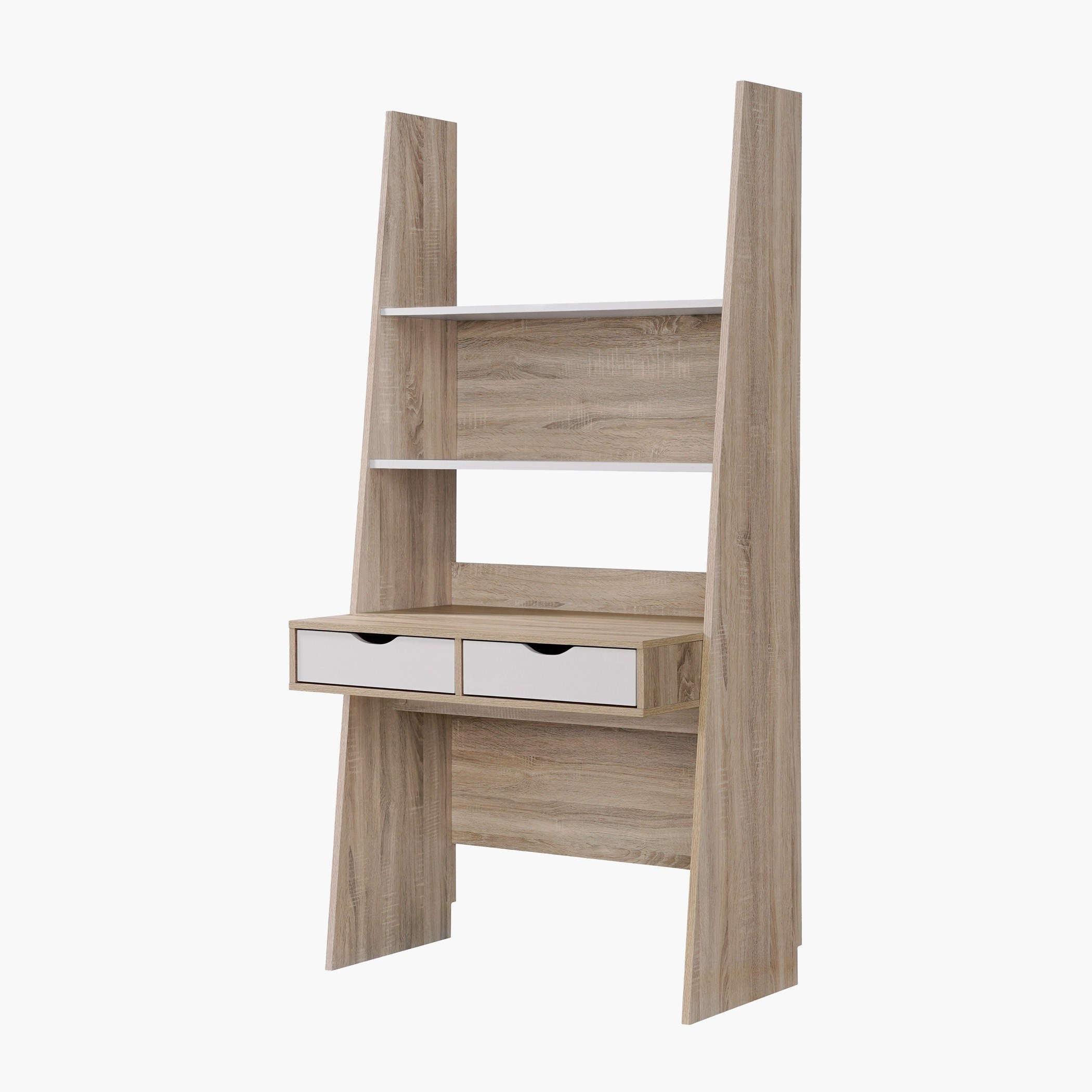 Melona 2-Drawer Study Desk with Hutch-hbxfurniture-office-desks-image-3