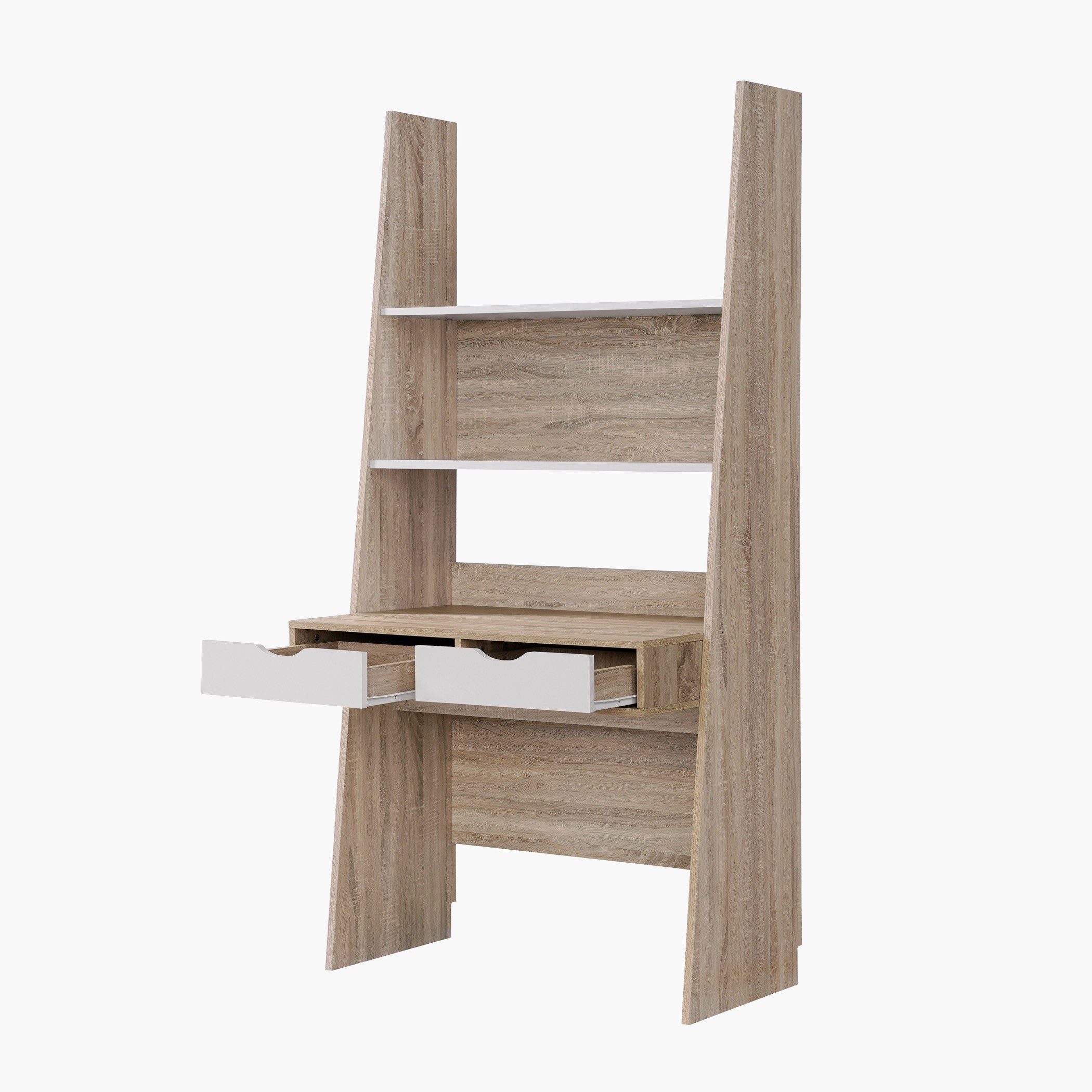 Melona 2-Drawer Study Desk with Hutch-hbxfurniture-office-desks-image-4