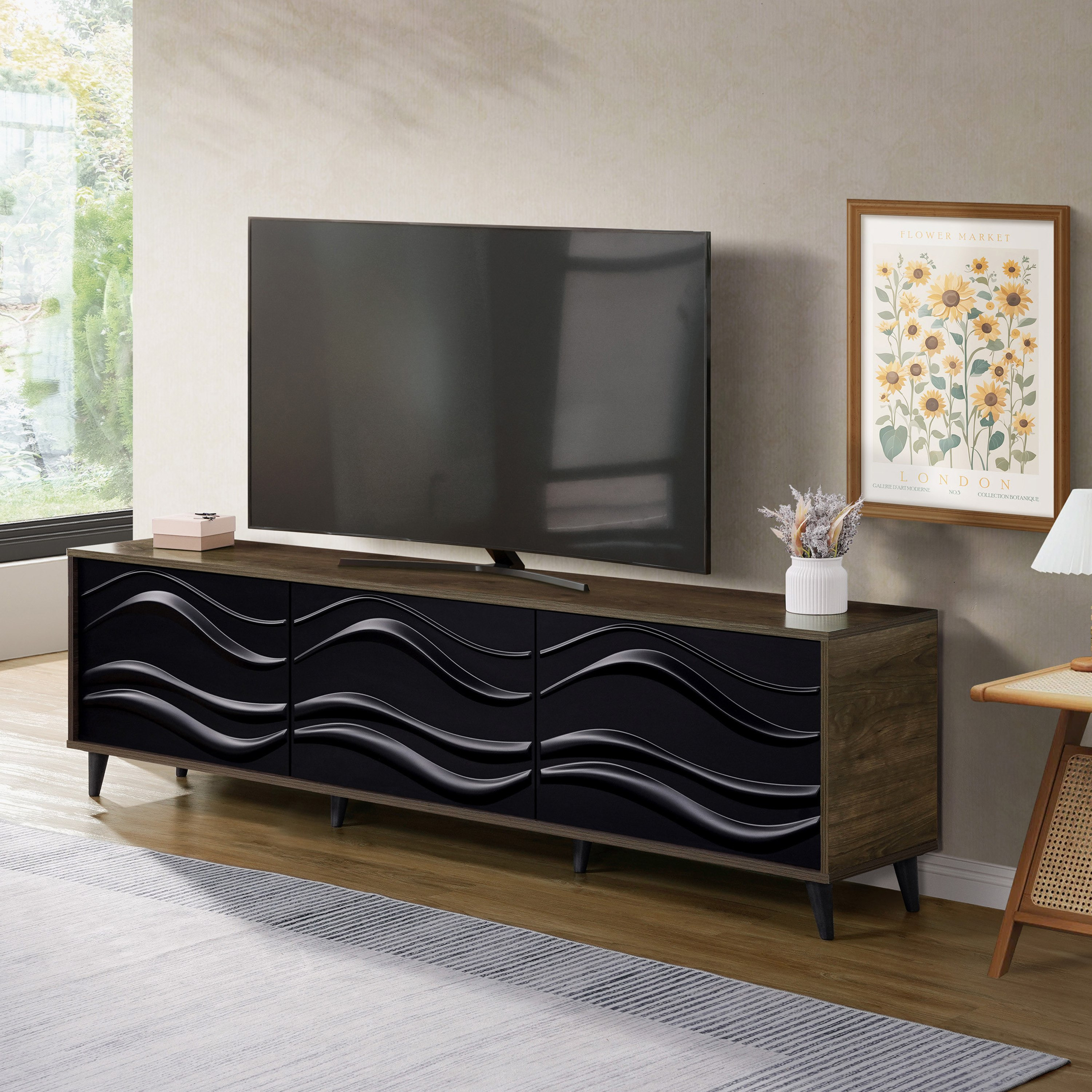 Tudor 1.8 Metre Large TV Unit for TVs up to 75 inches-hbxlivingroom-mediaunitsandstorage-tvunits-image-1