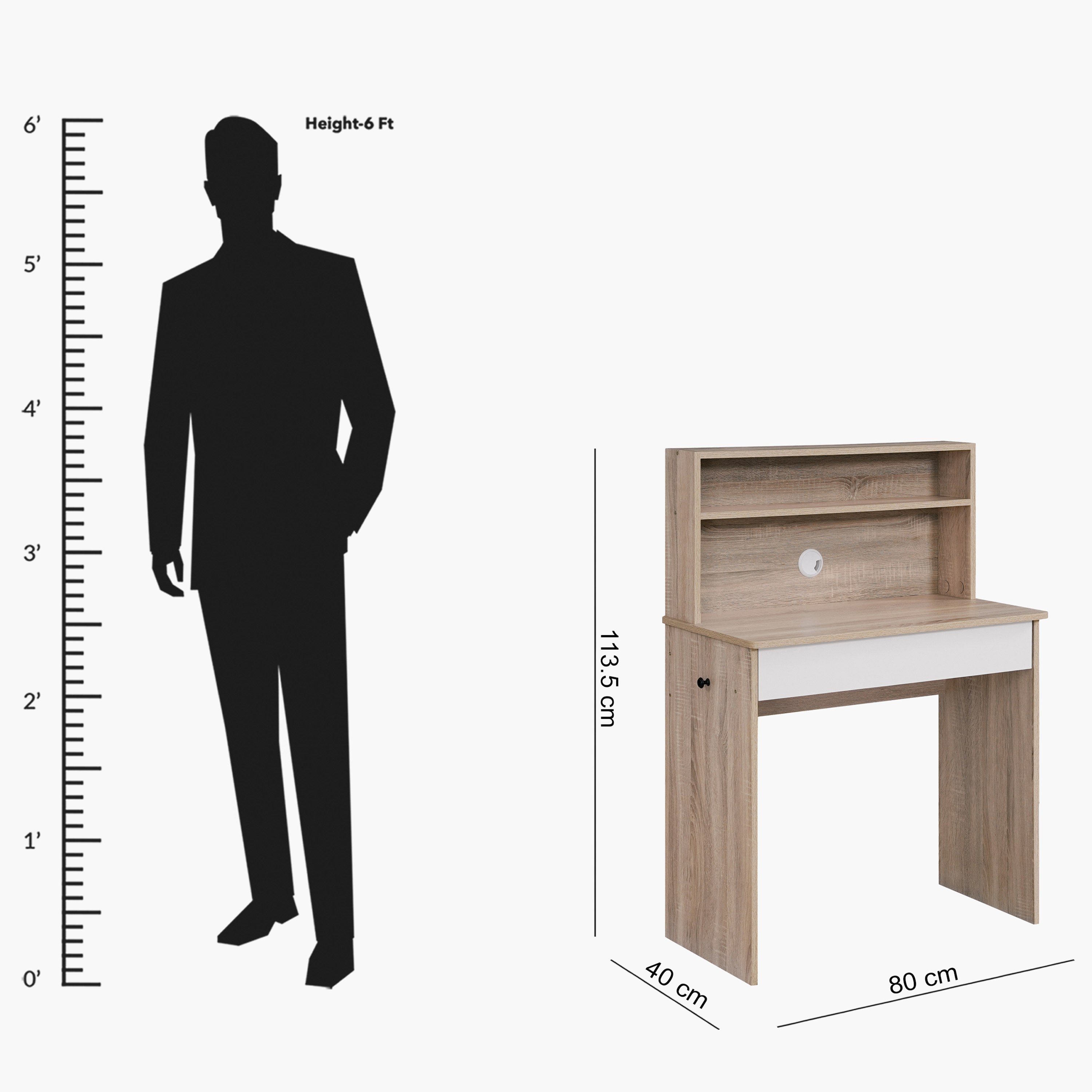 Islet Compact 1-Drawer Study Desk with Hutch-hbxfurniture-office-desks-image-7