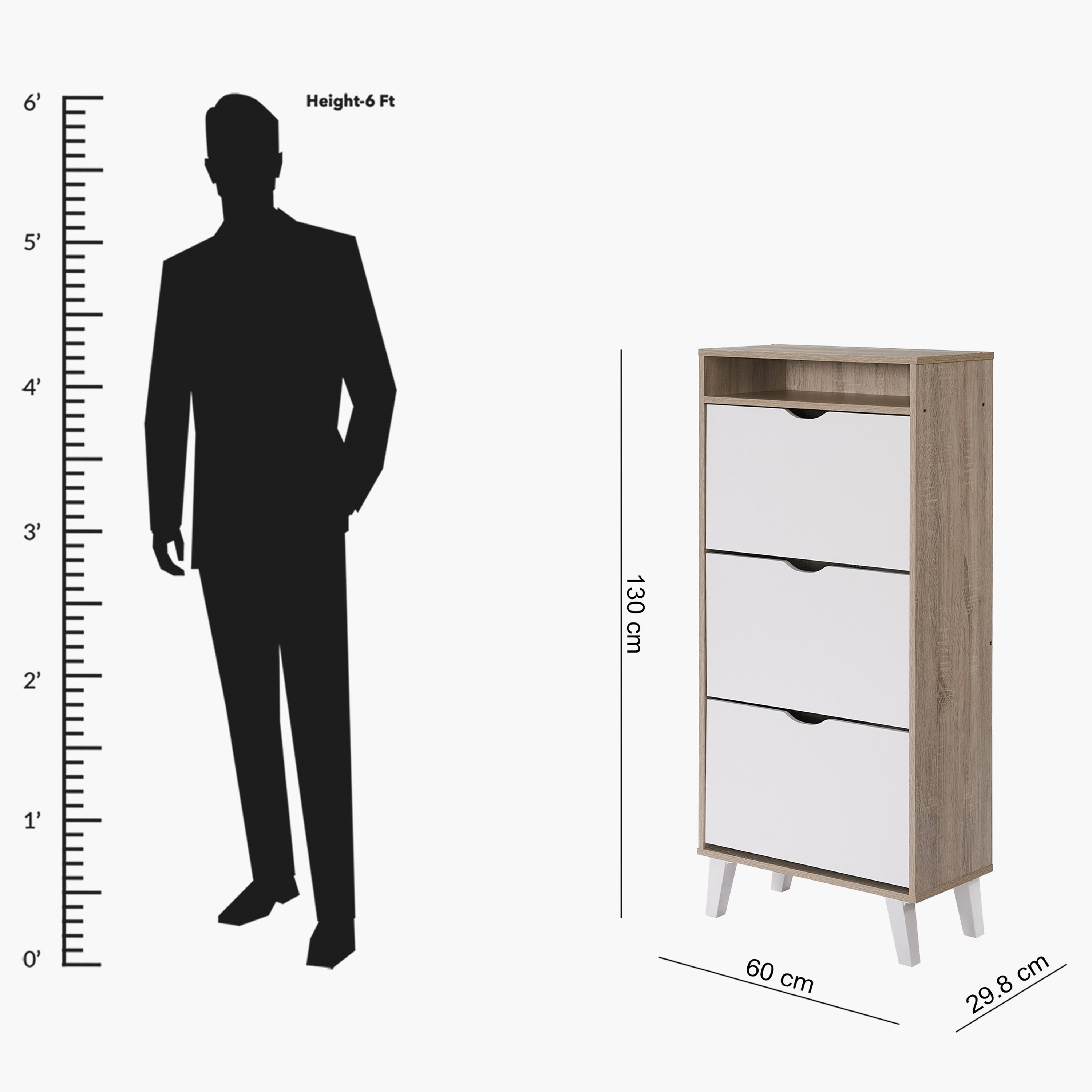 Alford Albany 18-Pair 3-Tier Shoe Cabinet with Open Shelf-PROMO_HB_BAH_THRESHOLD_Furniture_100426-image-8