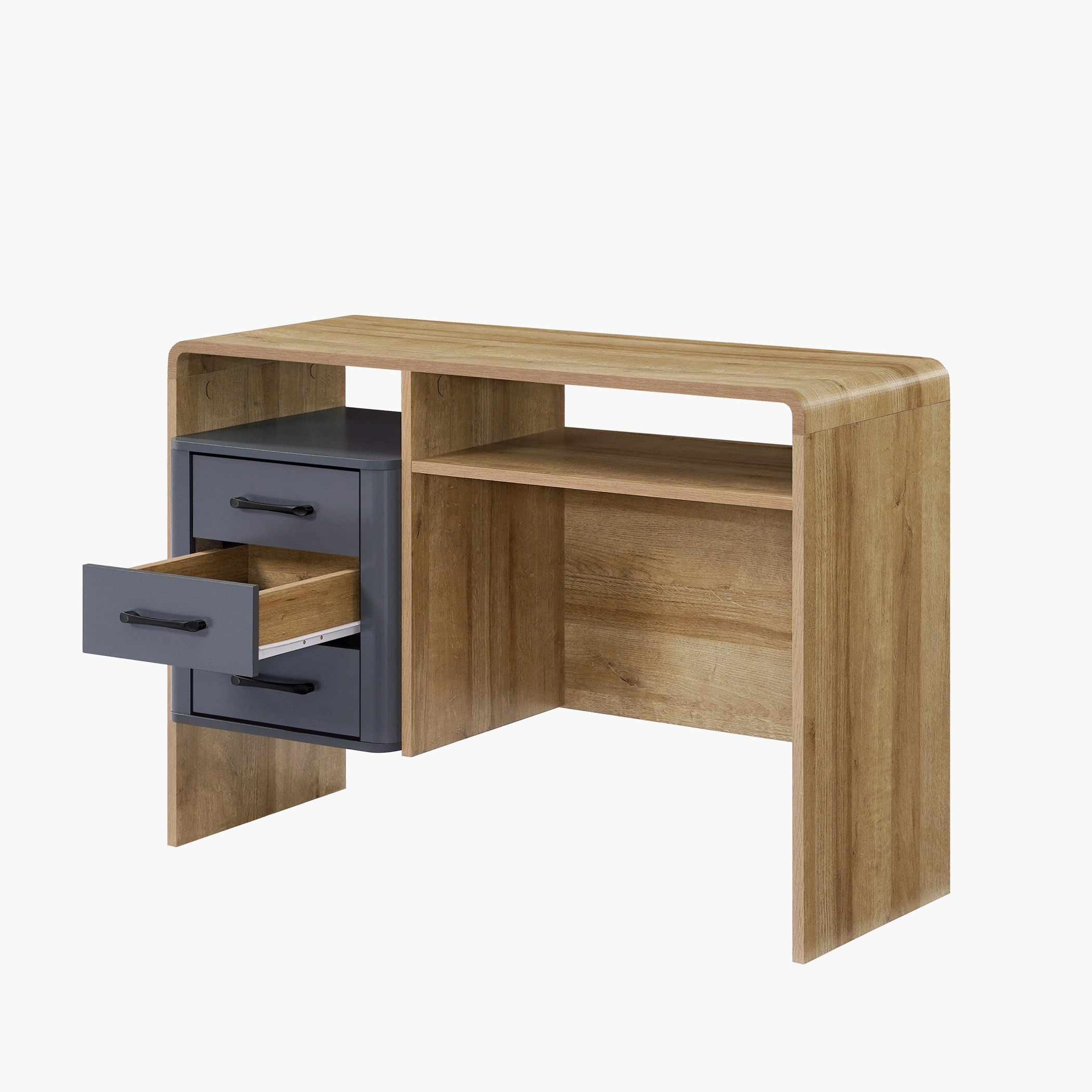 Nairobi 3-Drawer Study Desk with Shelf-hbxfurniture-office-desks-image-3